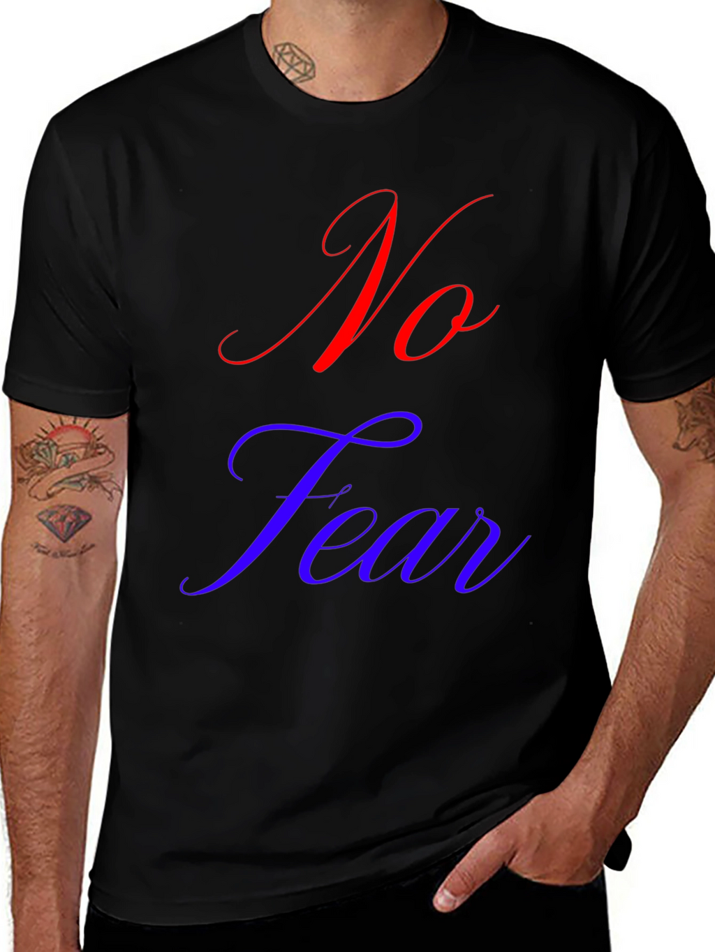 No Fear Graphic T-Shirt - Black