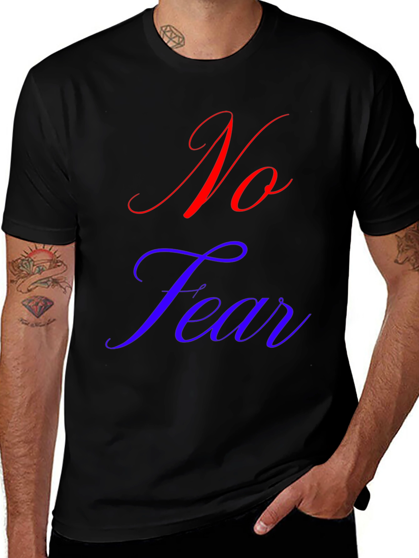 No Fear Graphic T-Shirt - Black