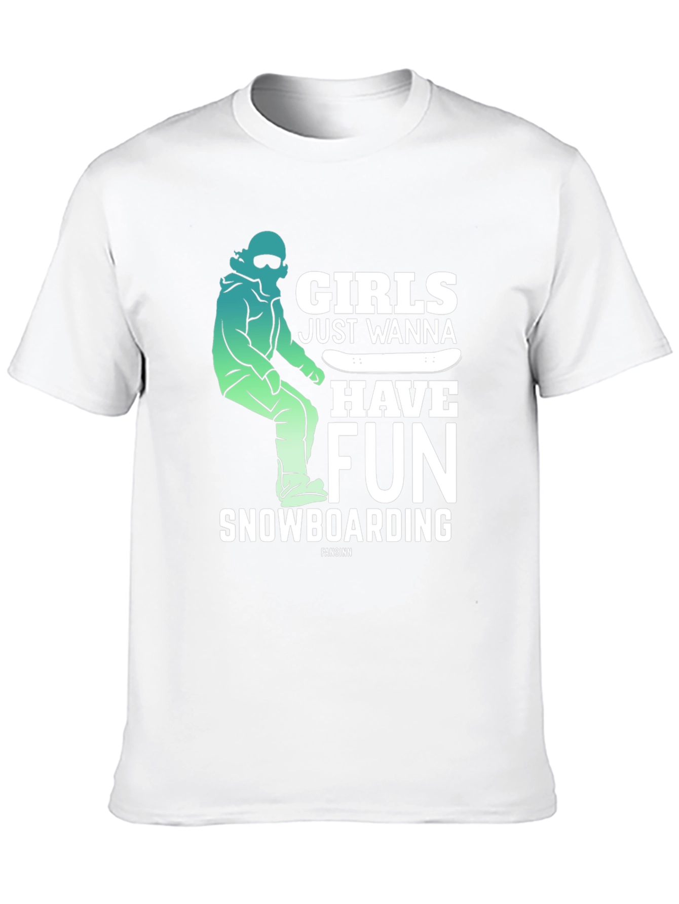Girls Just Wanna Have Fun Snowboarding Tee