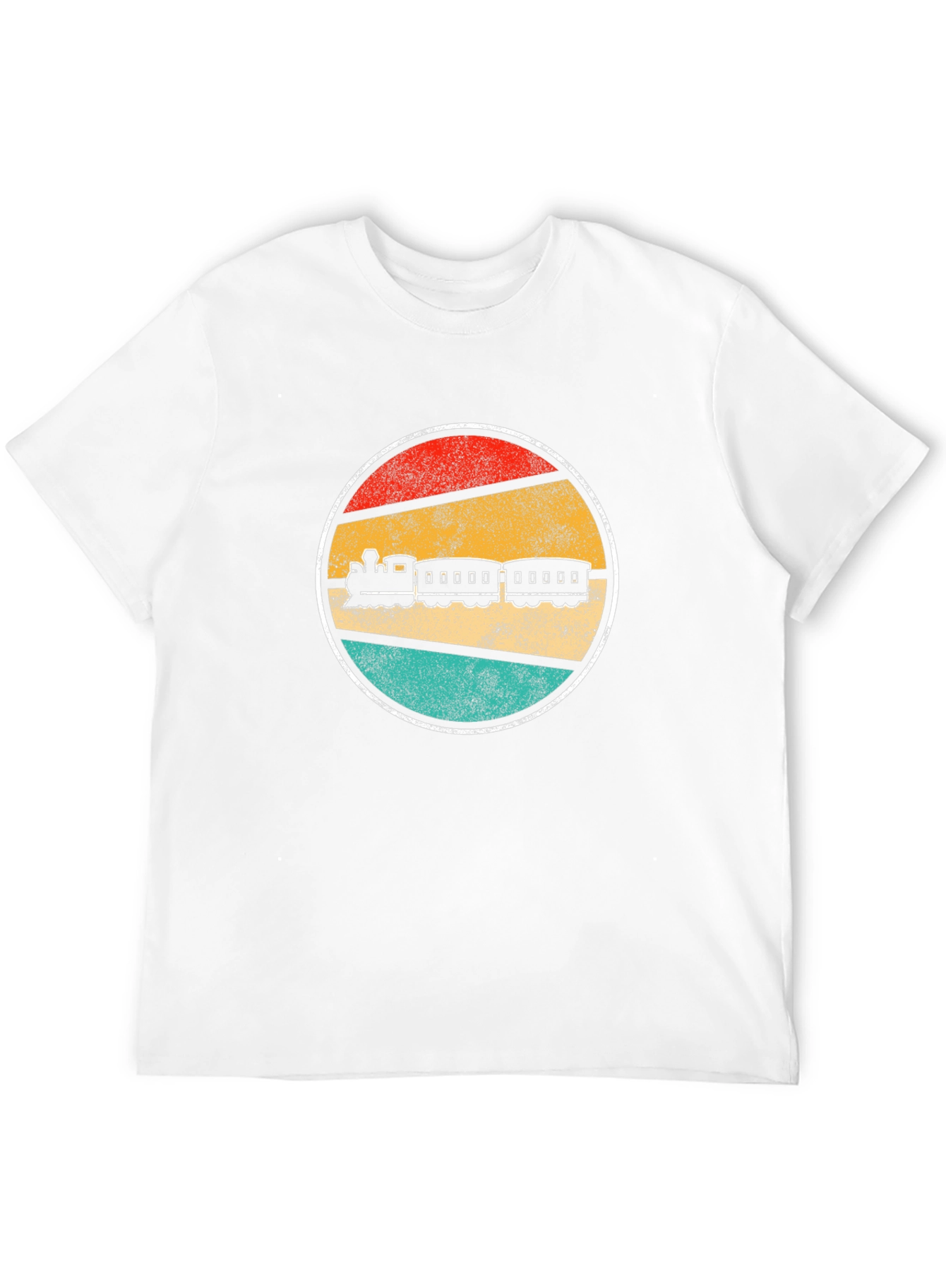 Retro Train Graphic Tee - Vintage Railroad T-Shirt