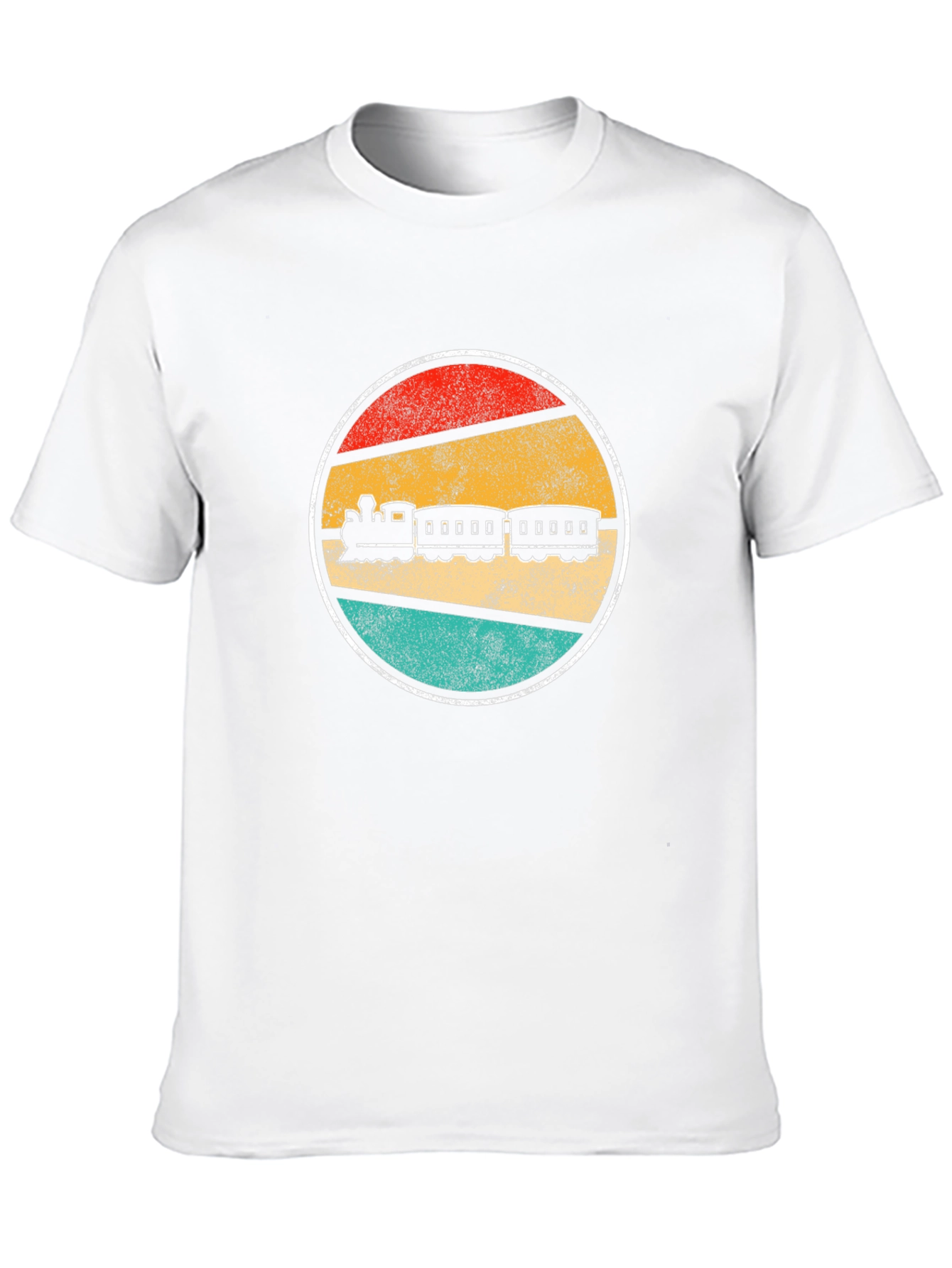 Retro Train Graphic Tee - Vintage Railroad T-Shirt