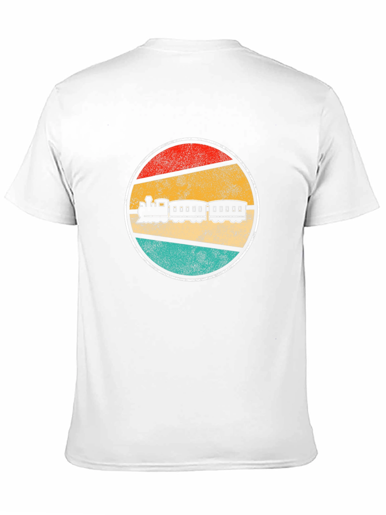 Retro Train Graphic Tee - Vintage Railroad T-Shirt