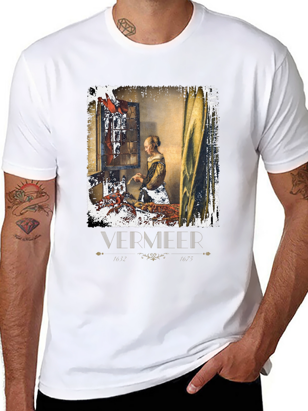 Vermeer Art T-Shirt: Classic Painting Tee