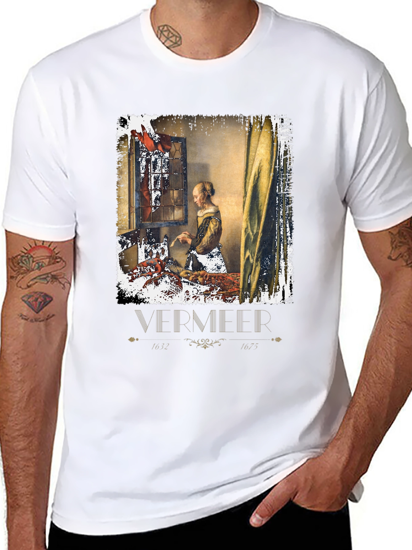 Vermeer Art T-Shirt: Classic Painting Tee