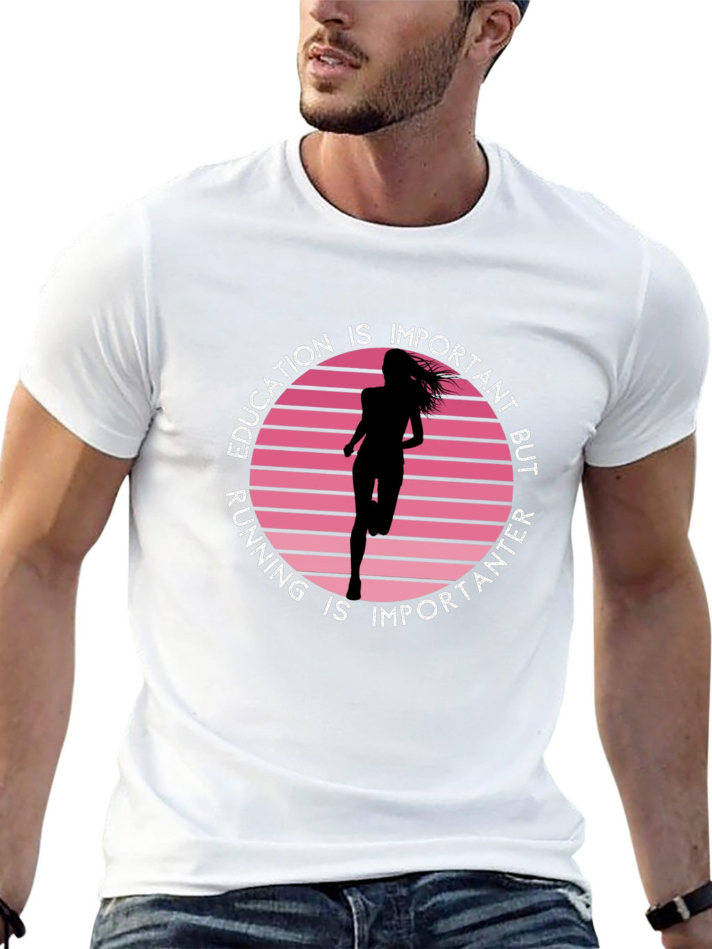 Education Running Graphic Tee