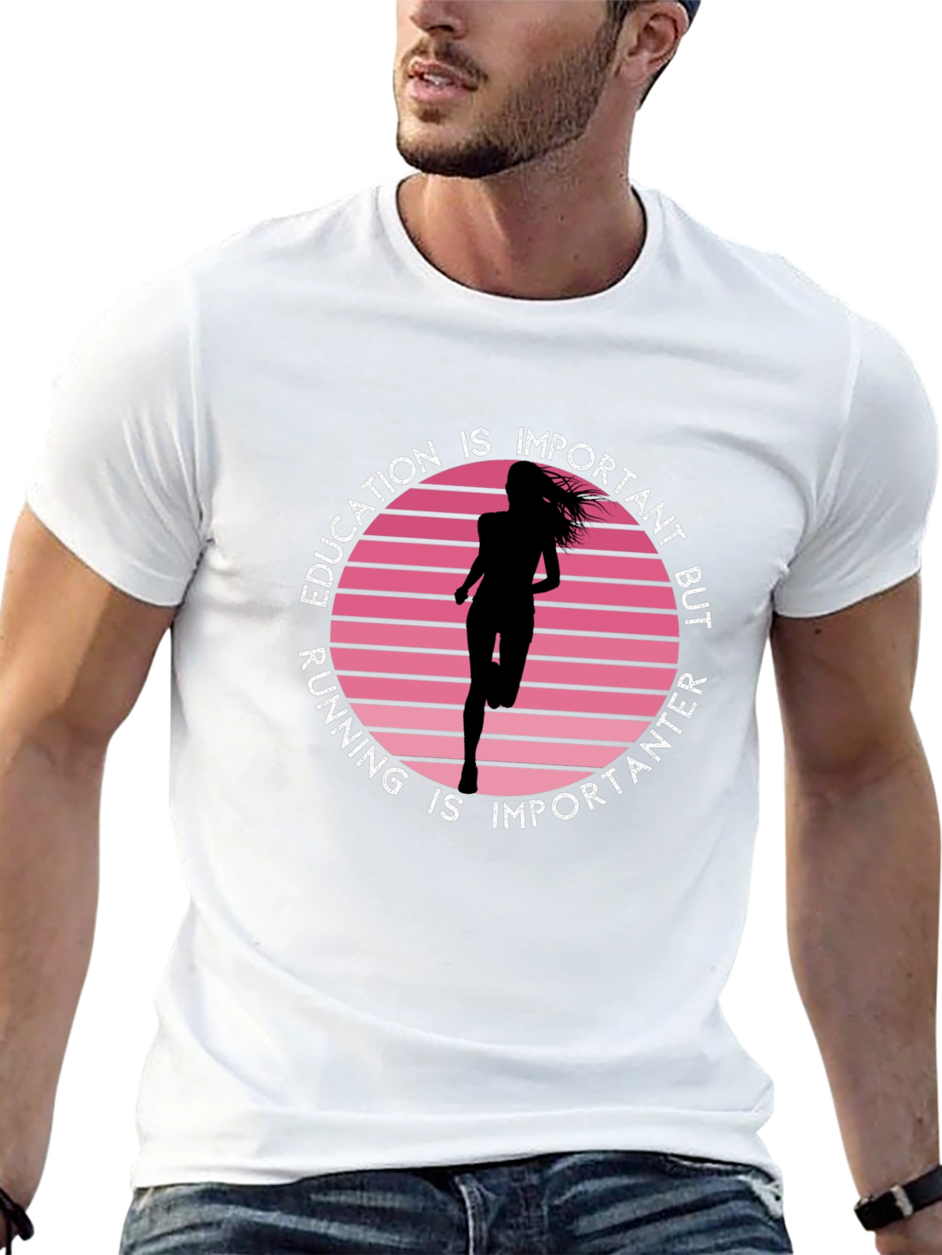 Education Running Graphic Tee
