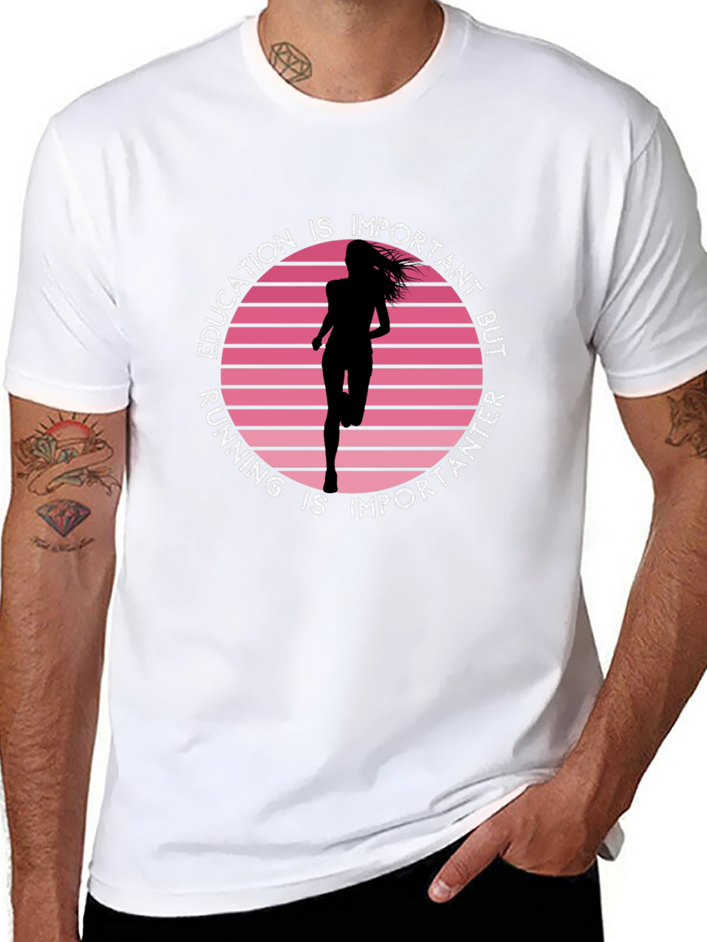 Education Running Graphic Tee