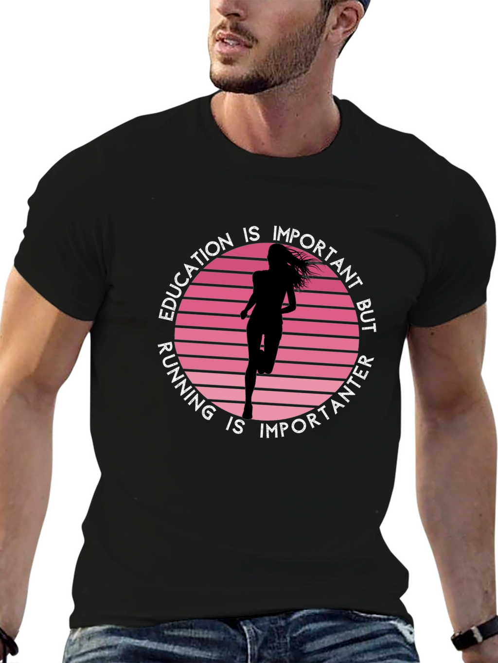 Education Running Graphic Tee