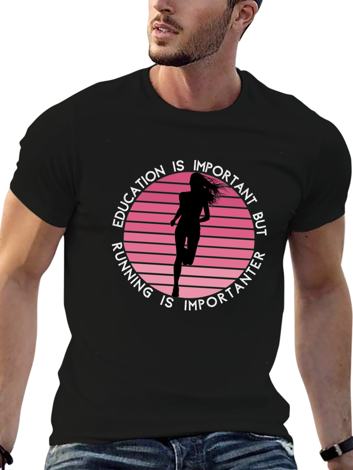 Education Running Graphic Tee