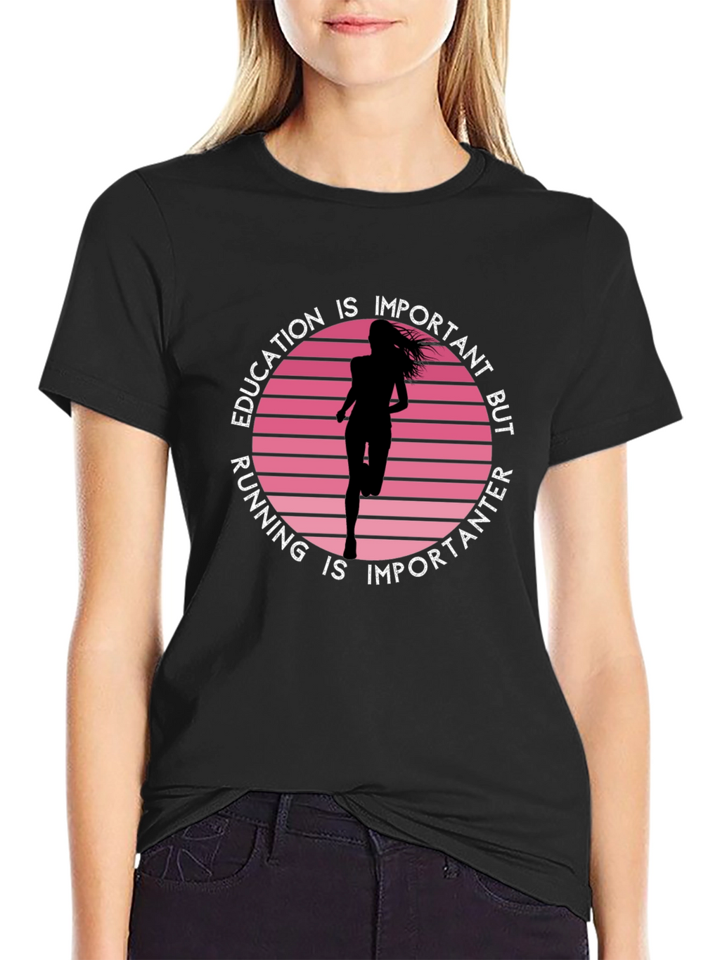 Education Running Graphic Tee