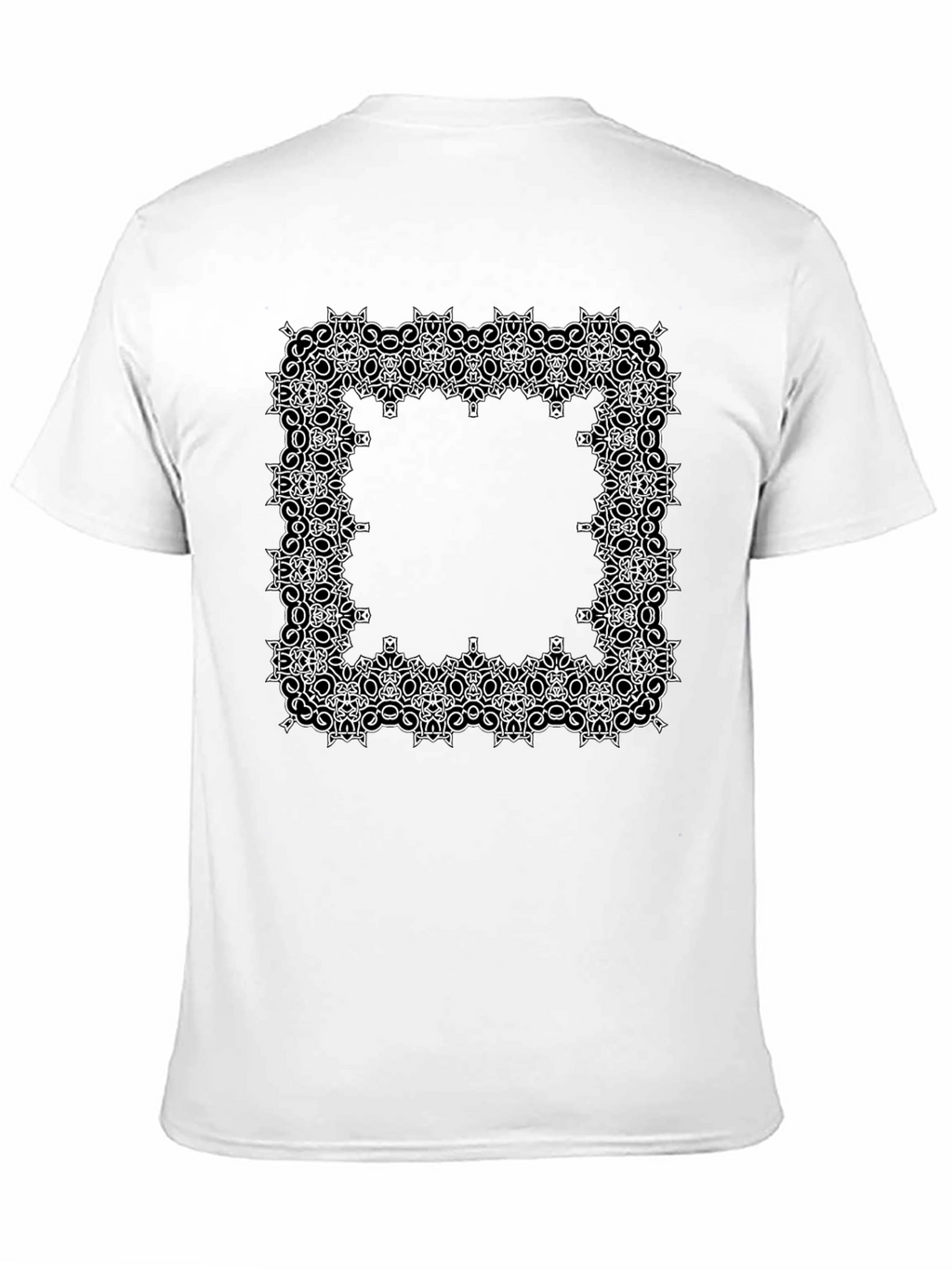Geometric Frame Graphic Tee - Black