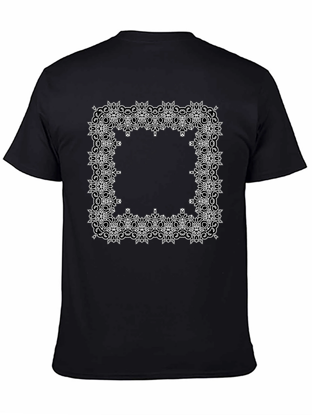 Geometric Frame Graphic Tee - Black
