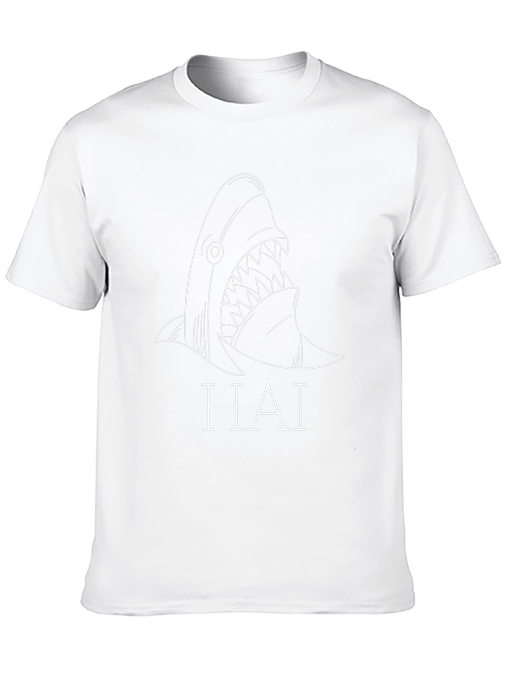 Black Shark Graphic Tee - Hai Print