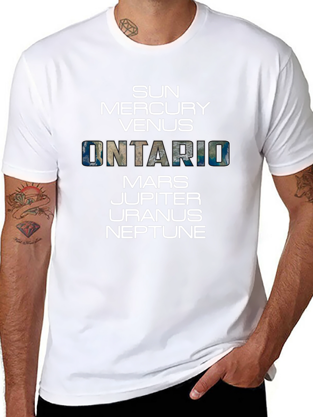 Ontario T-Shirt Planetary Theme