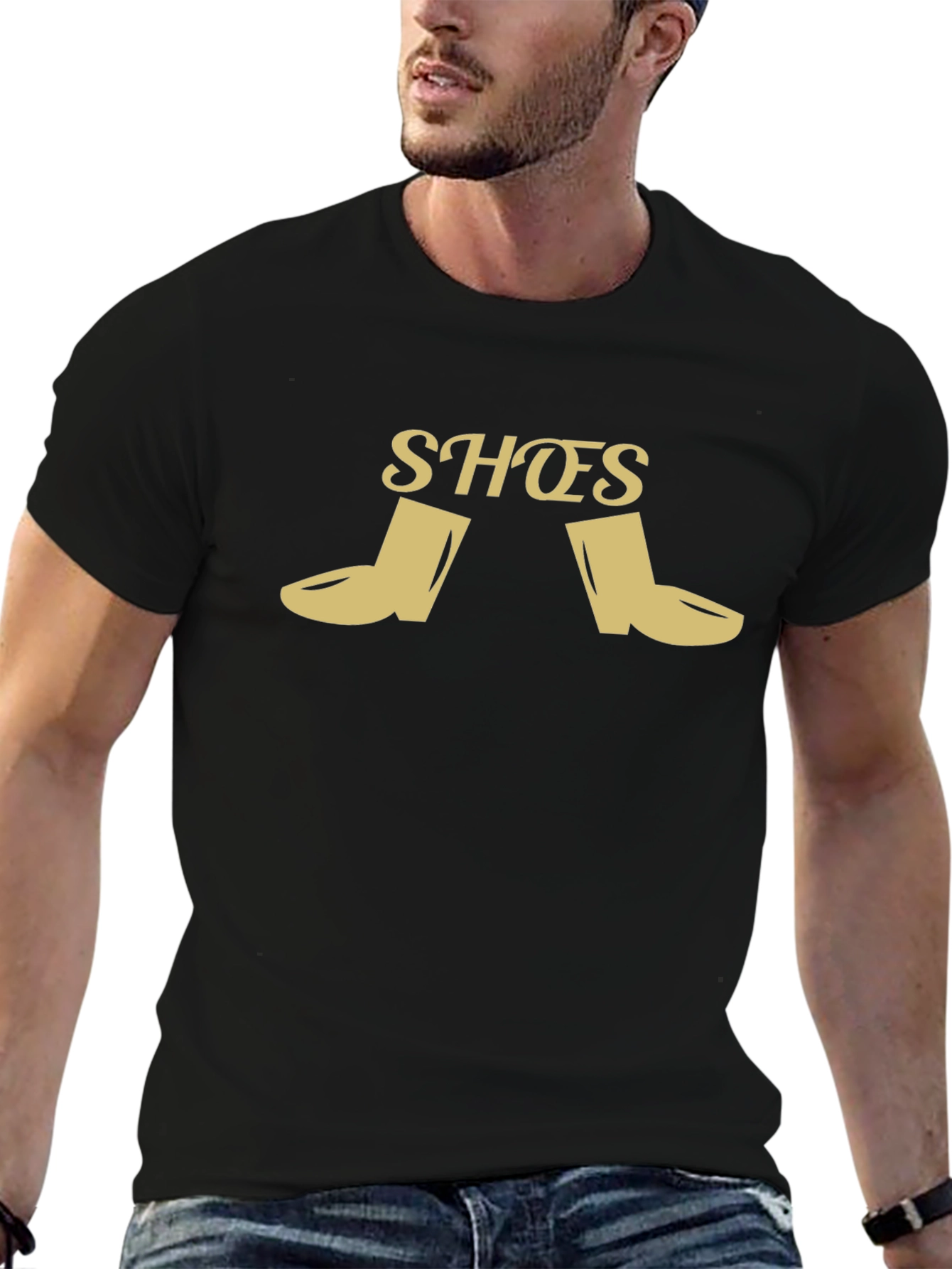 Shoes Graphic T-Shirt - Mens Black Tee