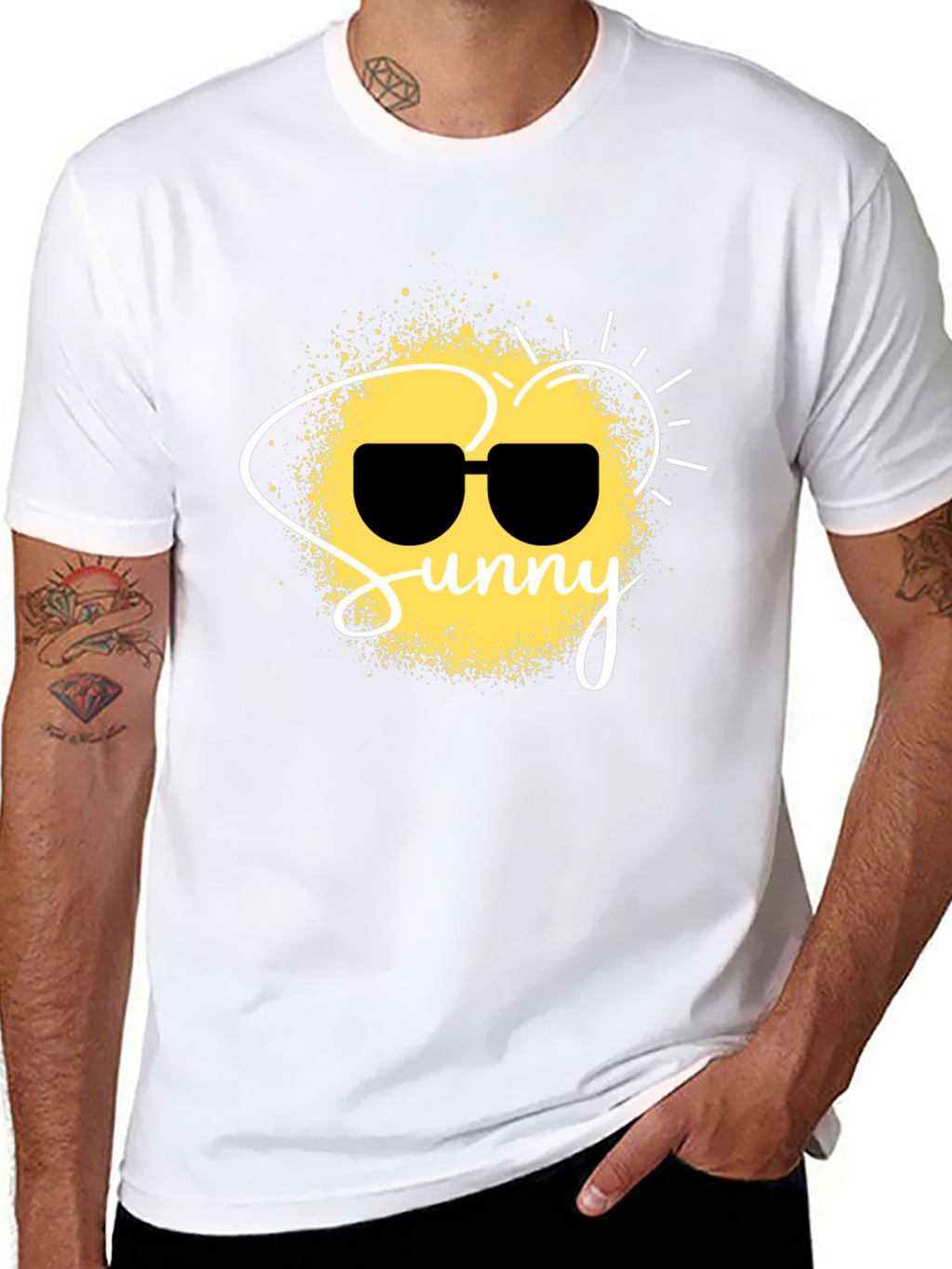 Sunny Graphic Black T-Shirt
