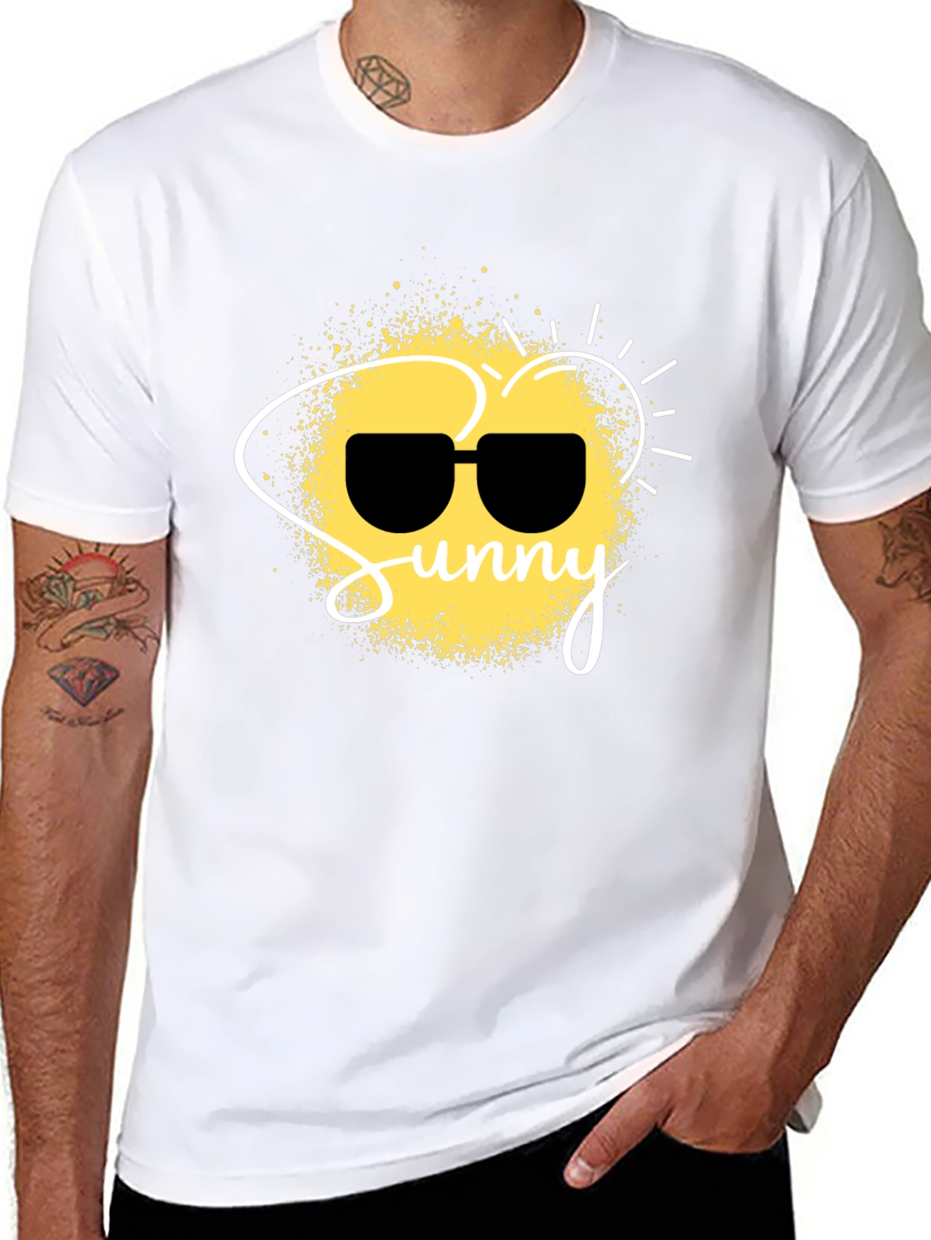 Sunny Graphic Black T-Shirt
