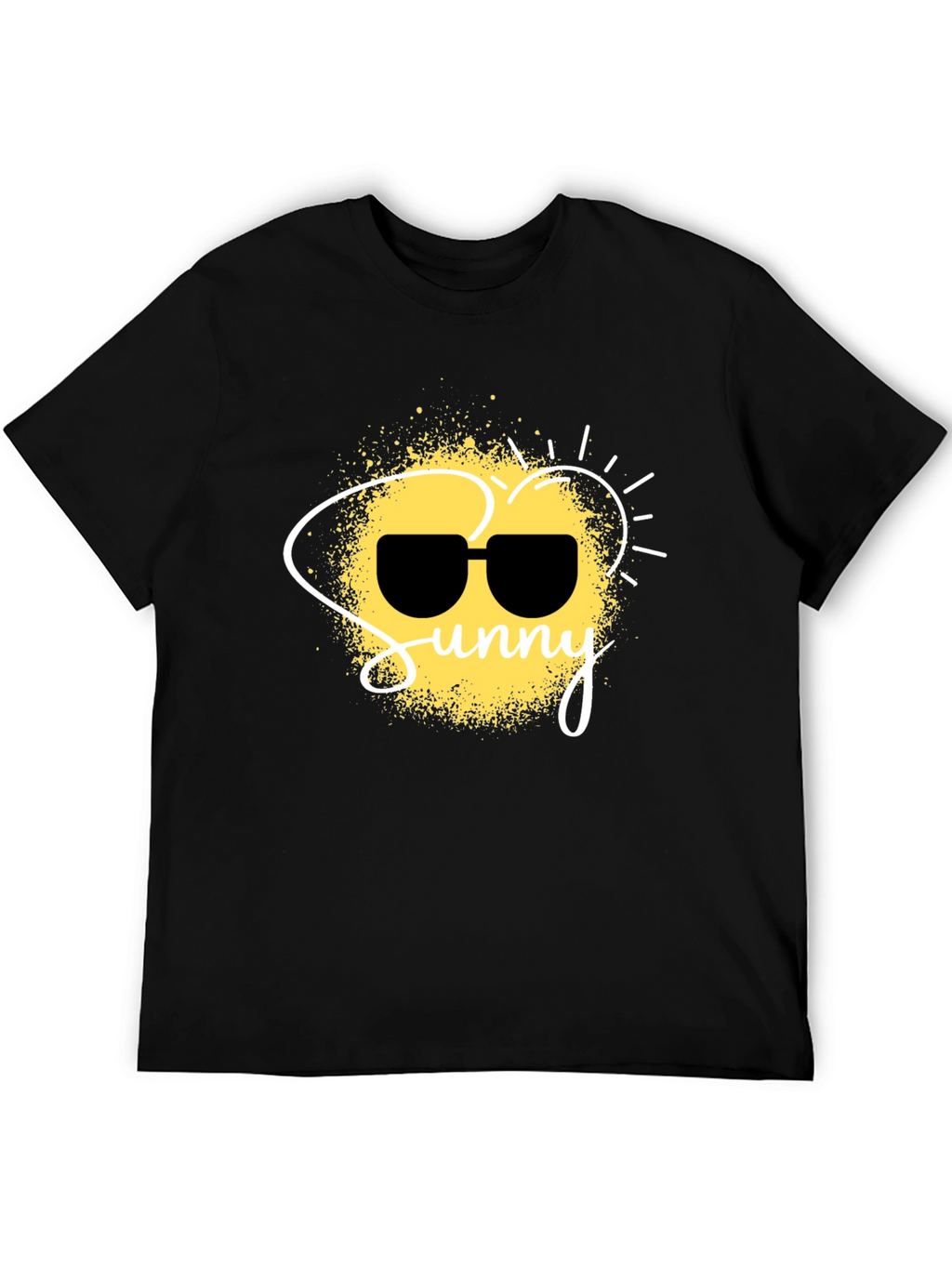 Sunny Graphic Black T-Shirt