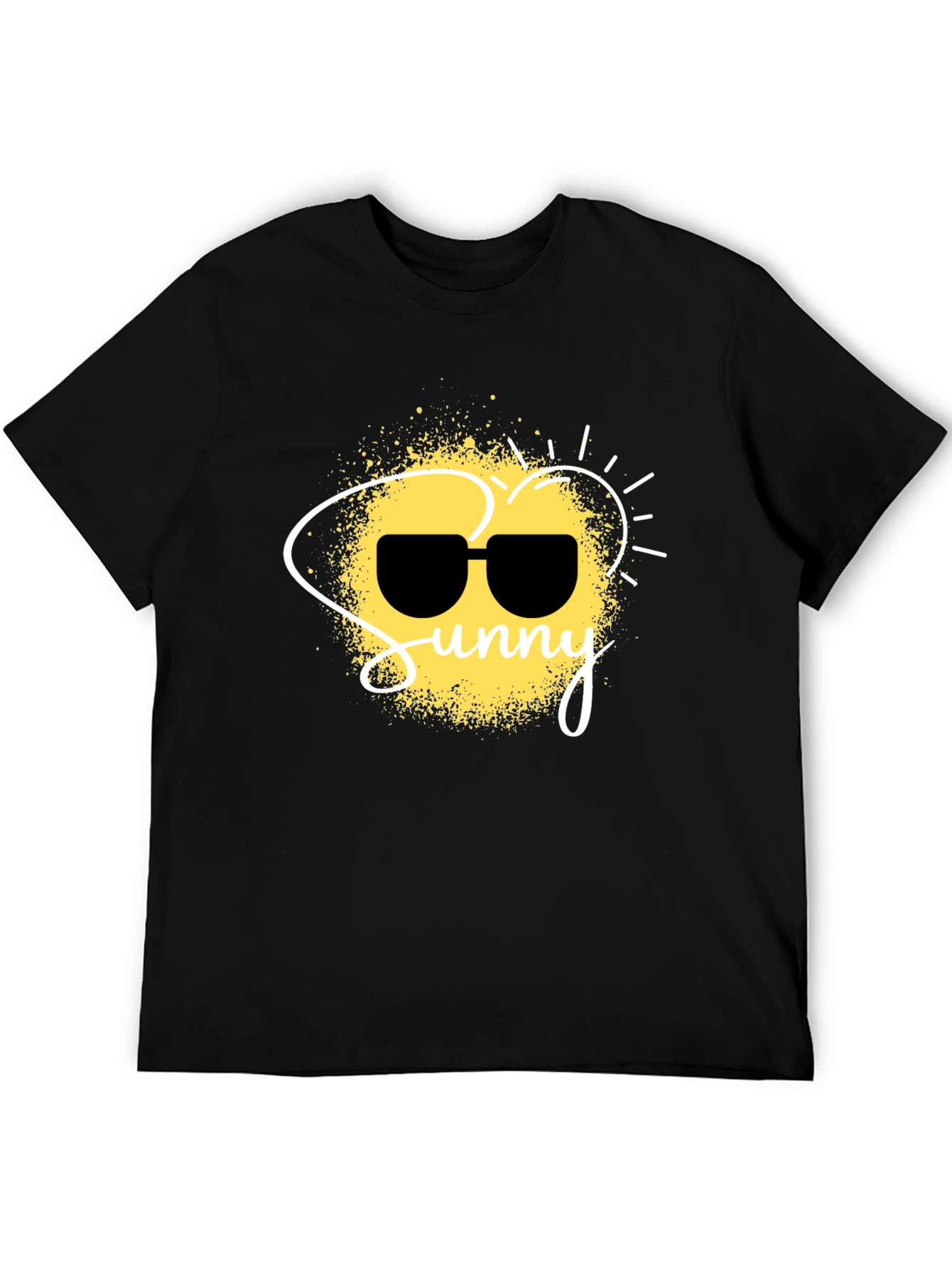Sunny Graphic Black T-Shirt