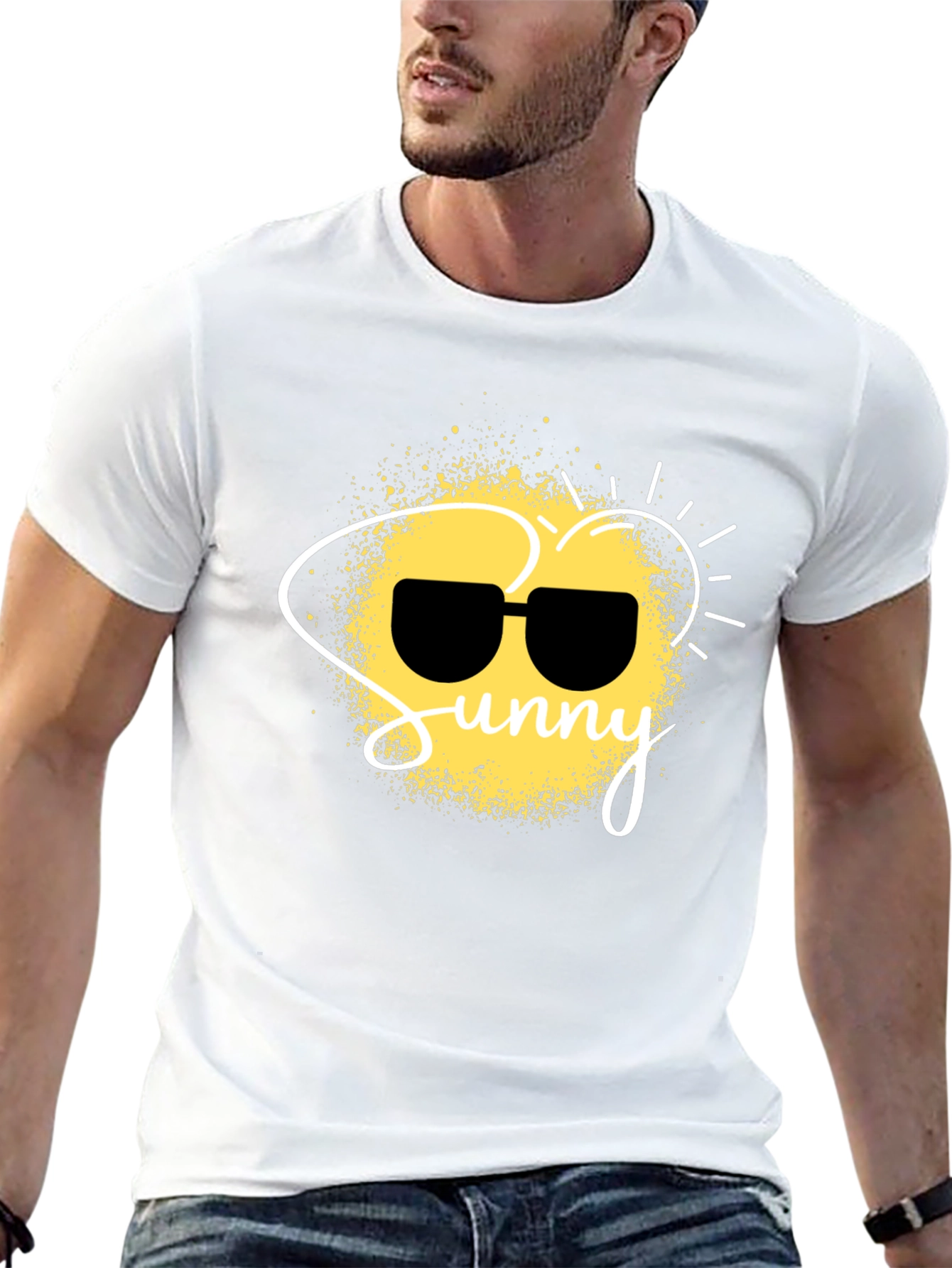 Sunny Graphic Black T-Shirt