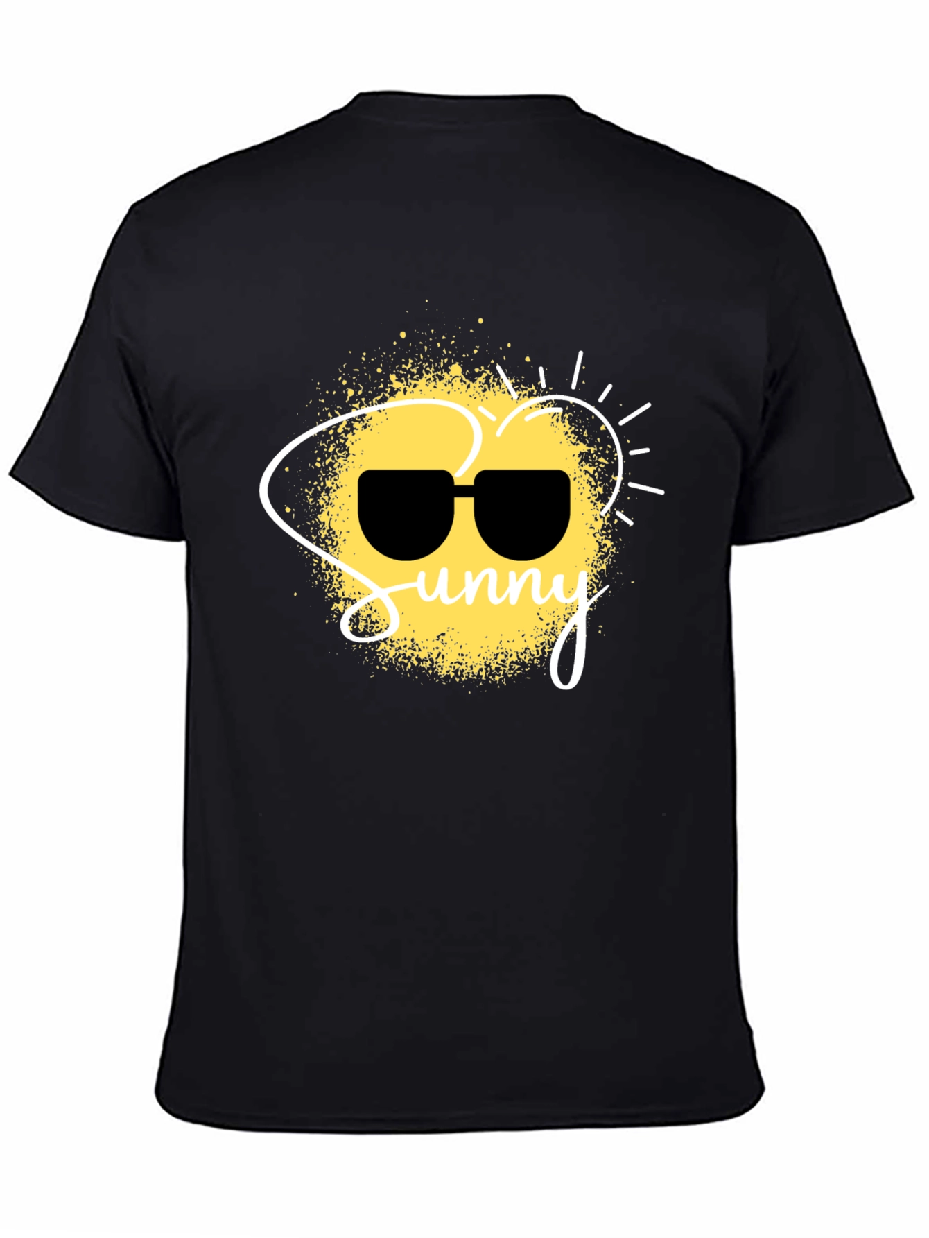 Sunny Graphic Black T-Shirt