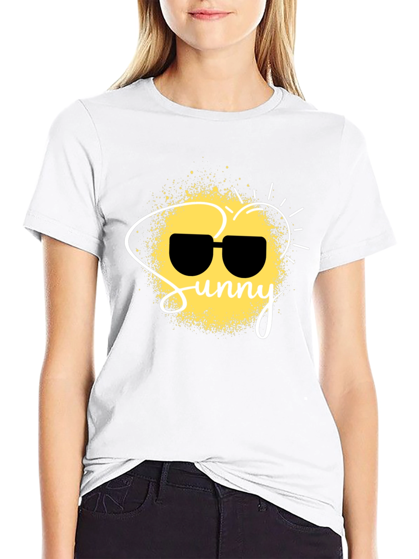 Sunny Graphic Black T-Shirt