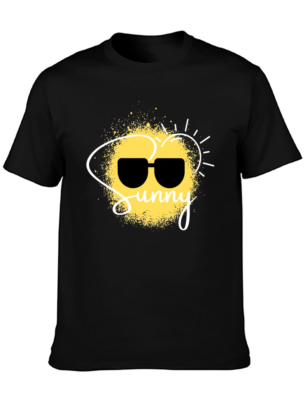 Sunny Graphic Black T-Shirt