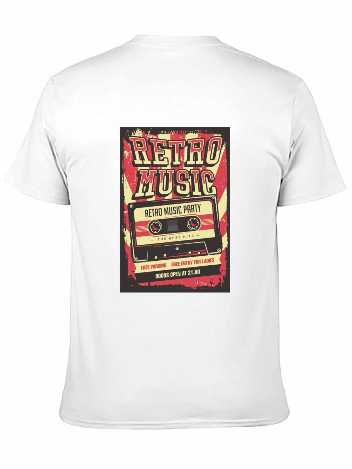 Retro Music Graphic T-Shirt - Vintage Style Party Tee