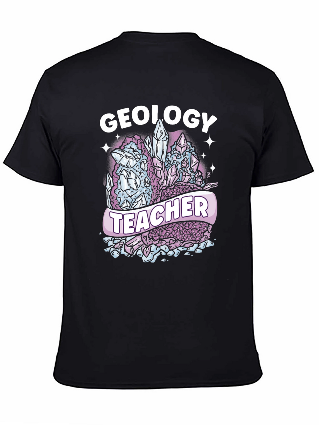 Geology Teacher T-Shirt - Crystal Design
