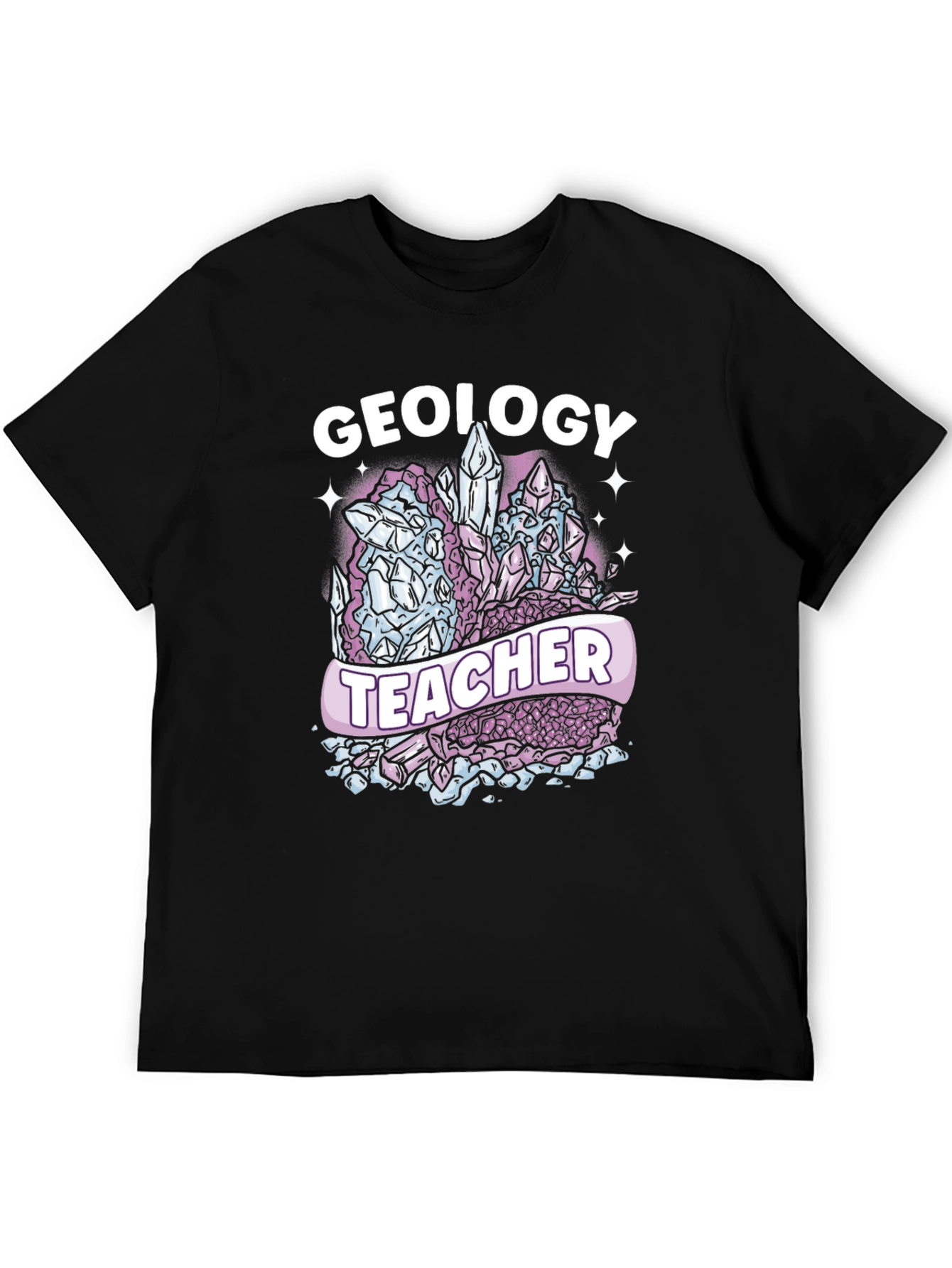 Geology Teacher T-Shirt - Crystal Design