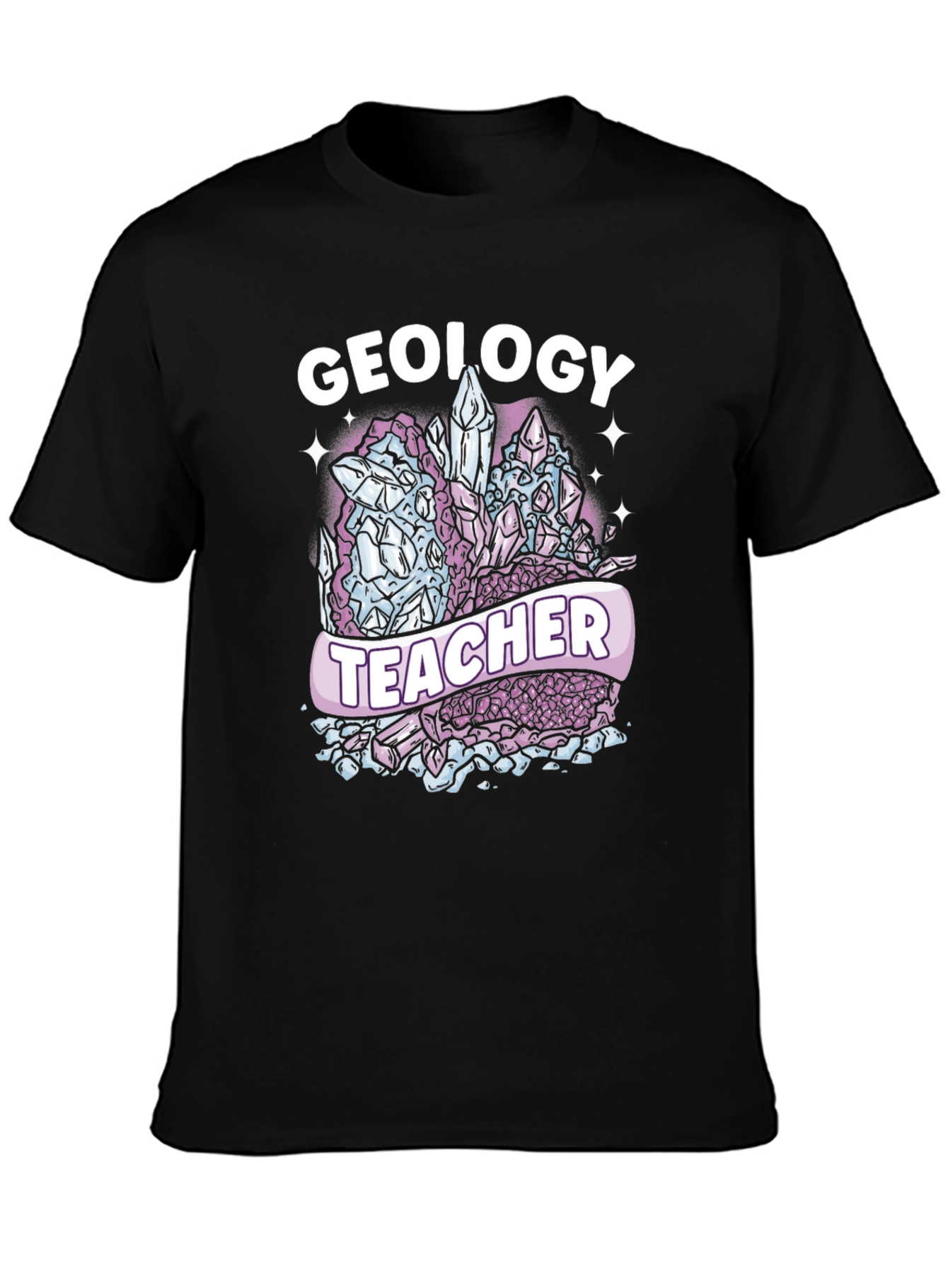 Geology Teacher T-Shirt - Crystal Design