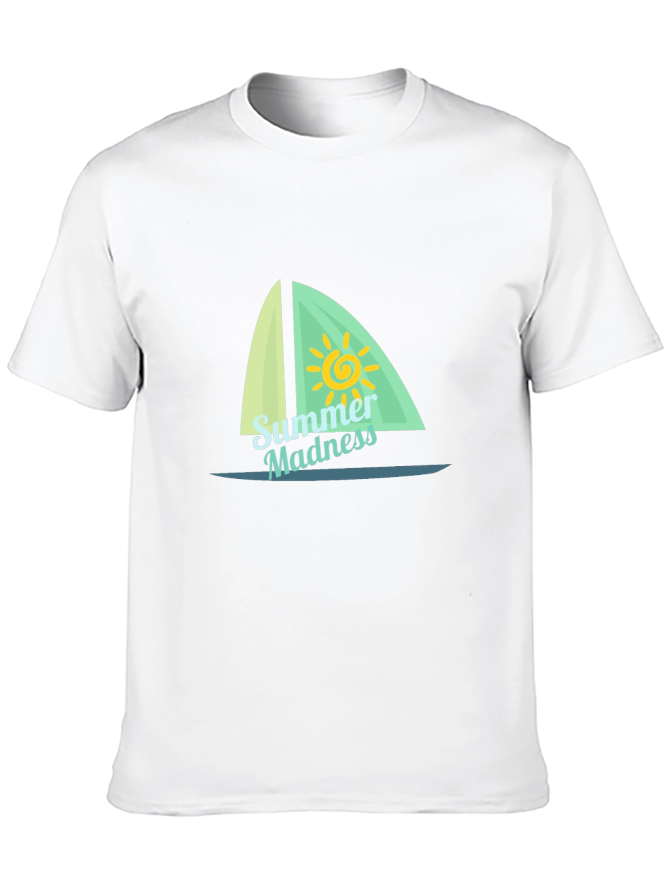 Summer Madness Sailboat T-Shirt - Black