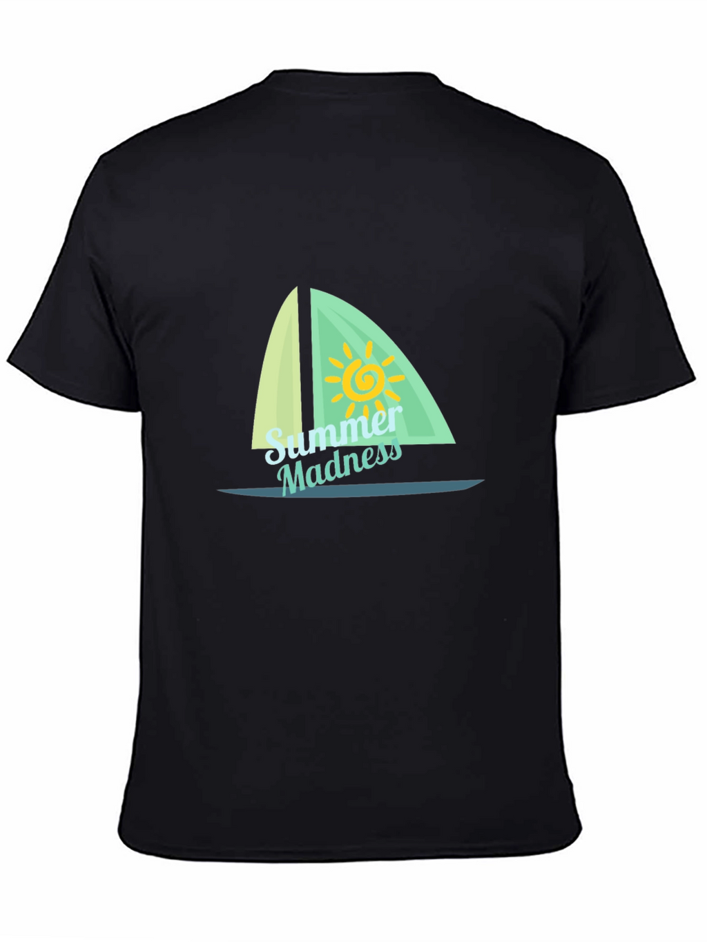 Summer Madness Sailboat T-Shirt - Black