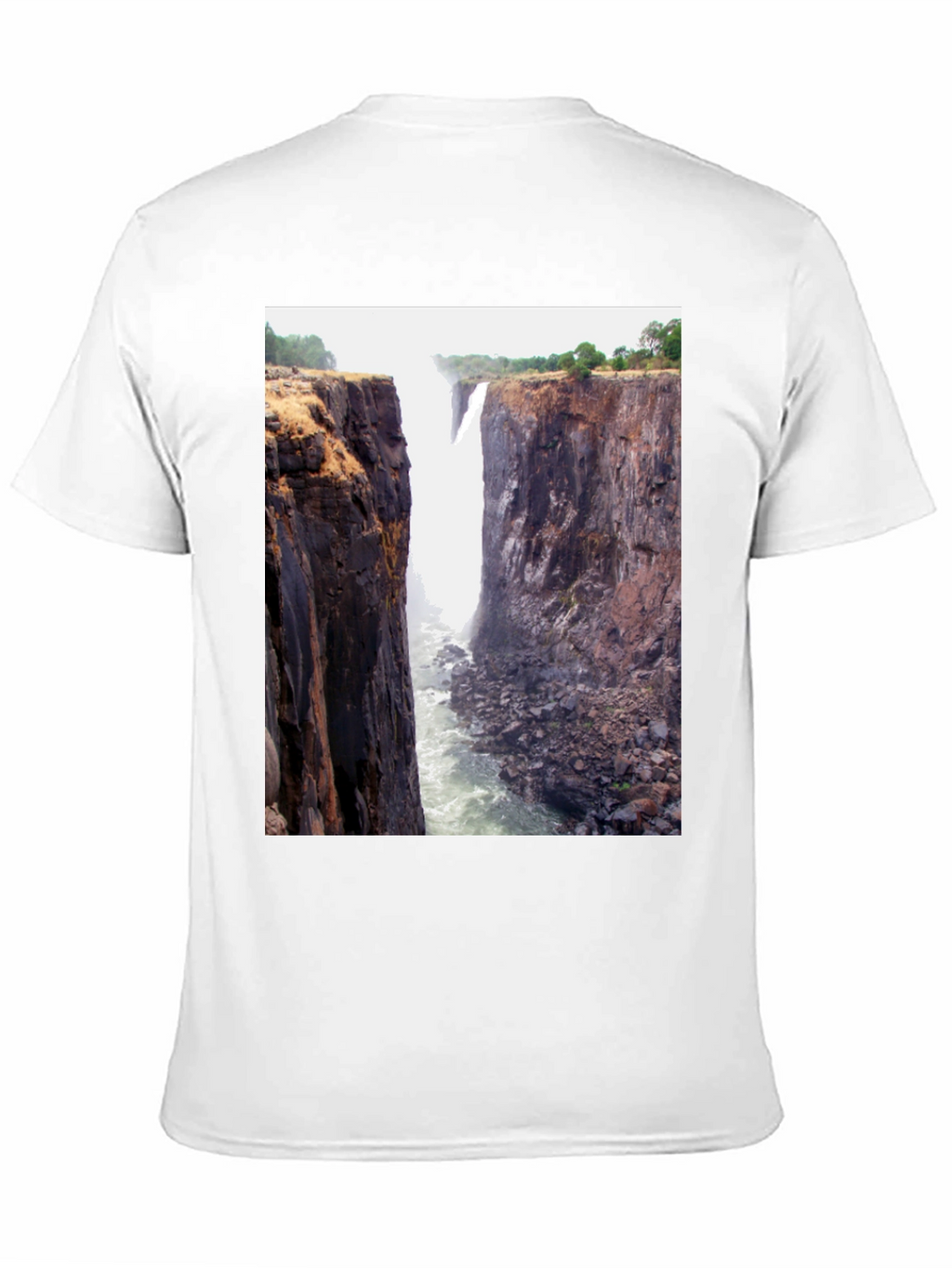 Waterfall Graphic Tee - Black Short Sleeve