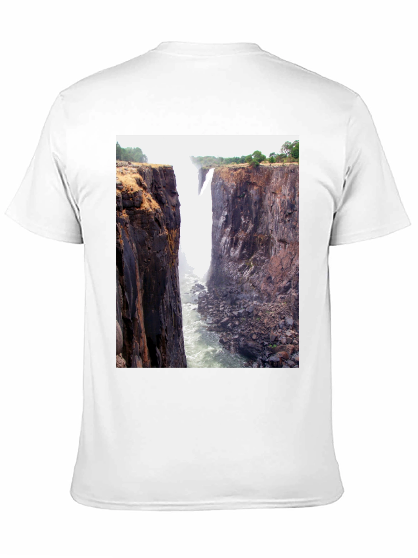 Waterfall Graphic Tee - Black Short Sleeve