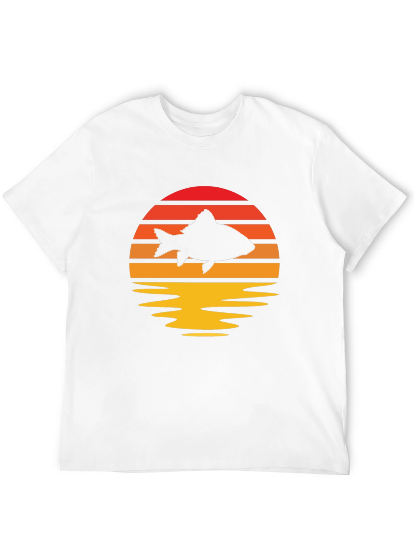Sunset Fish Graphic Tee - Stylish & Unique