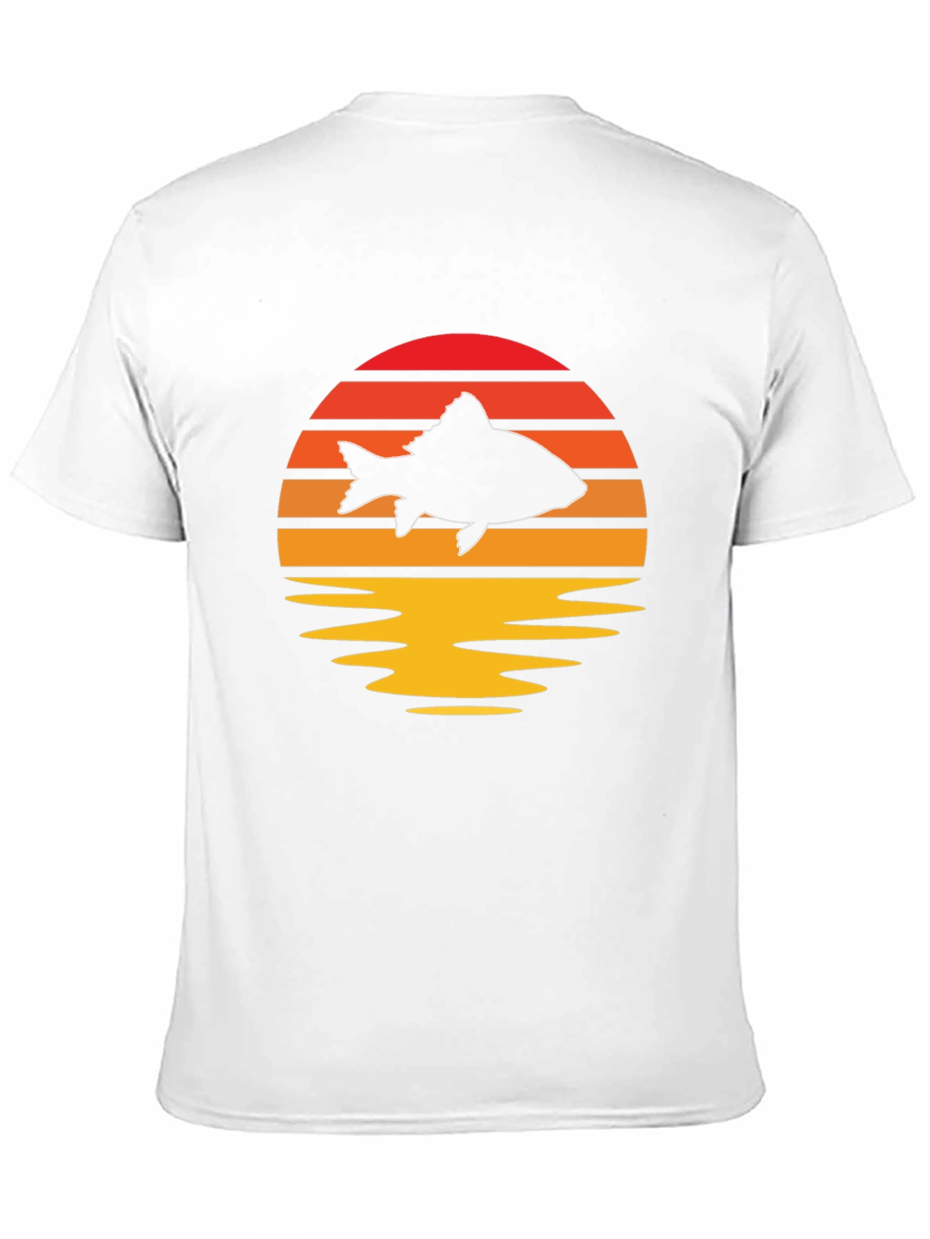 Sunset Fish Graphic Tee - Stylish & Unique