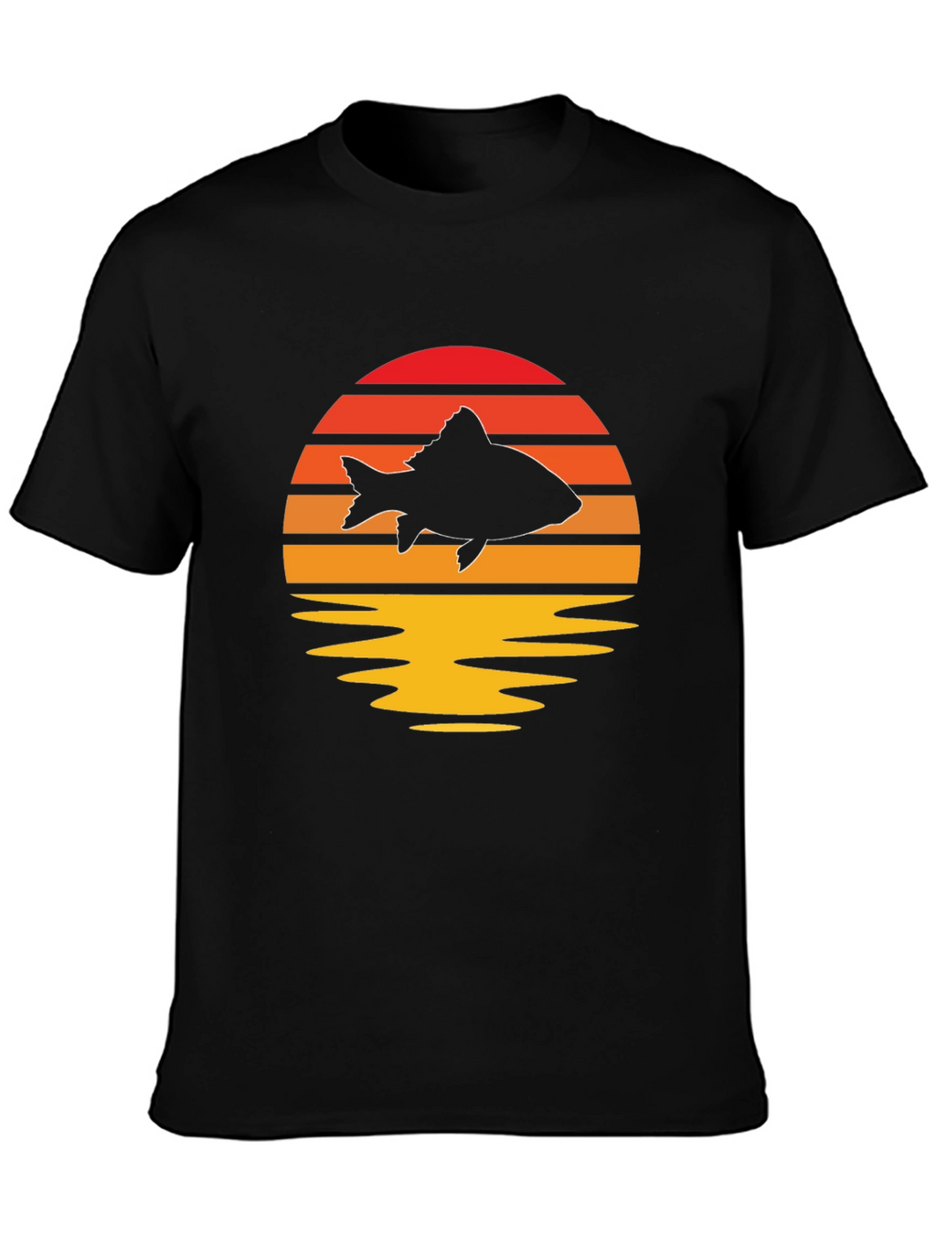 Sunset Fish Graphic Tee - Stylish & Unique
