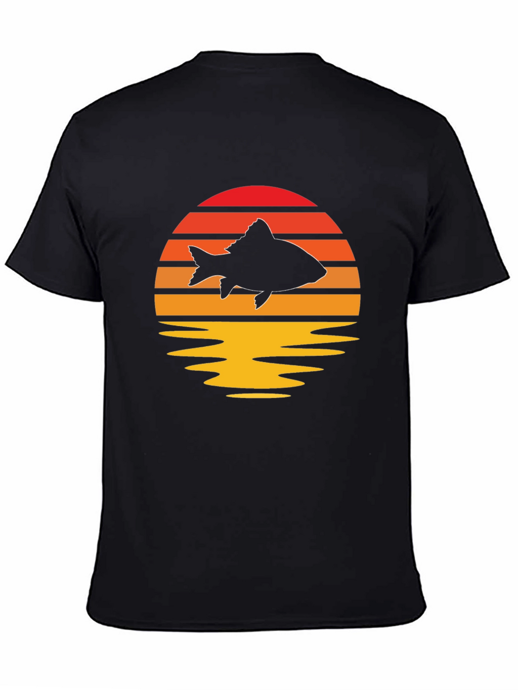 Sunset Fish Graphic Tee - Stylish & Unique