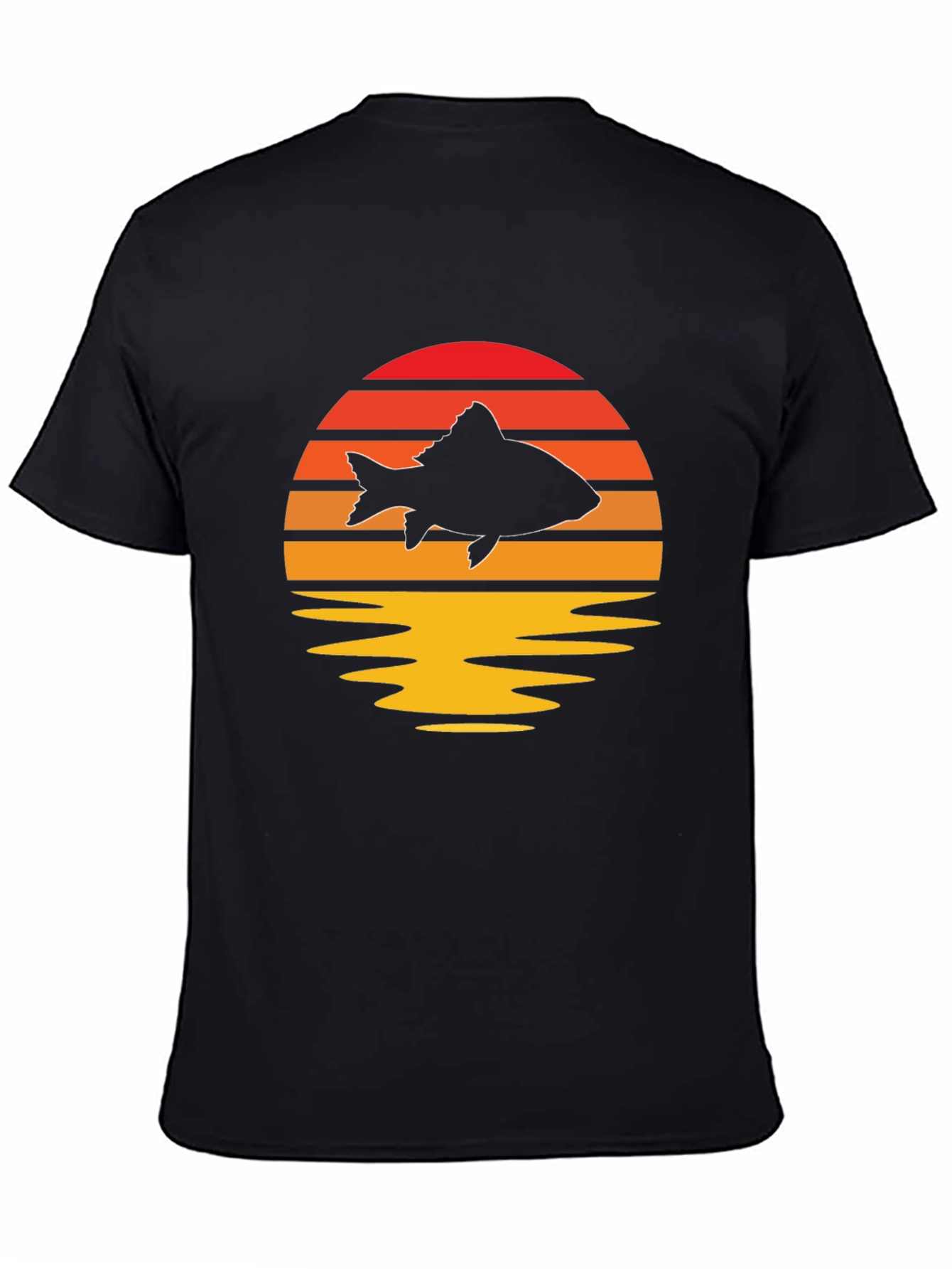 Sunset Fish Graphic Tee - Stylish & Unique