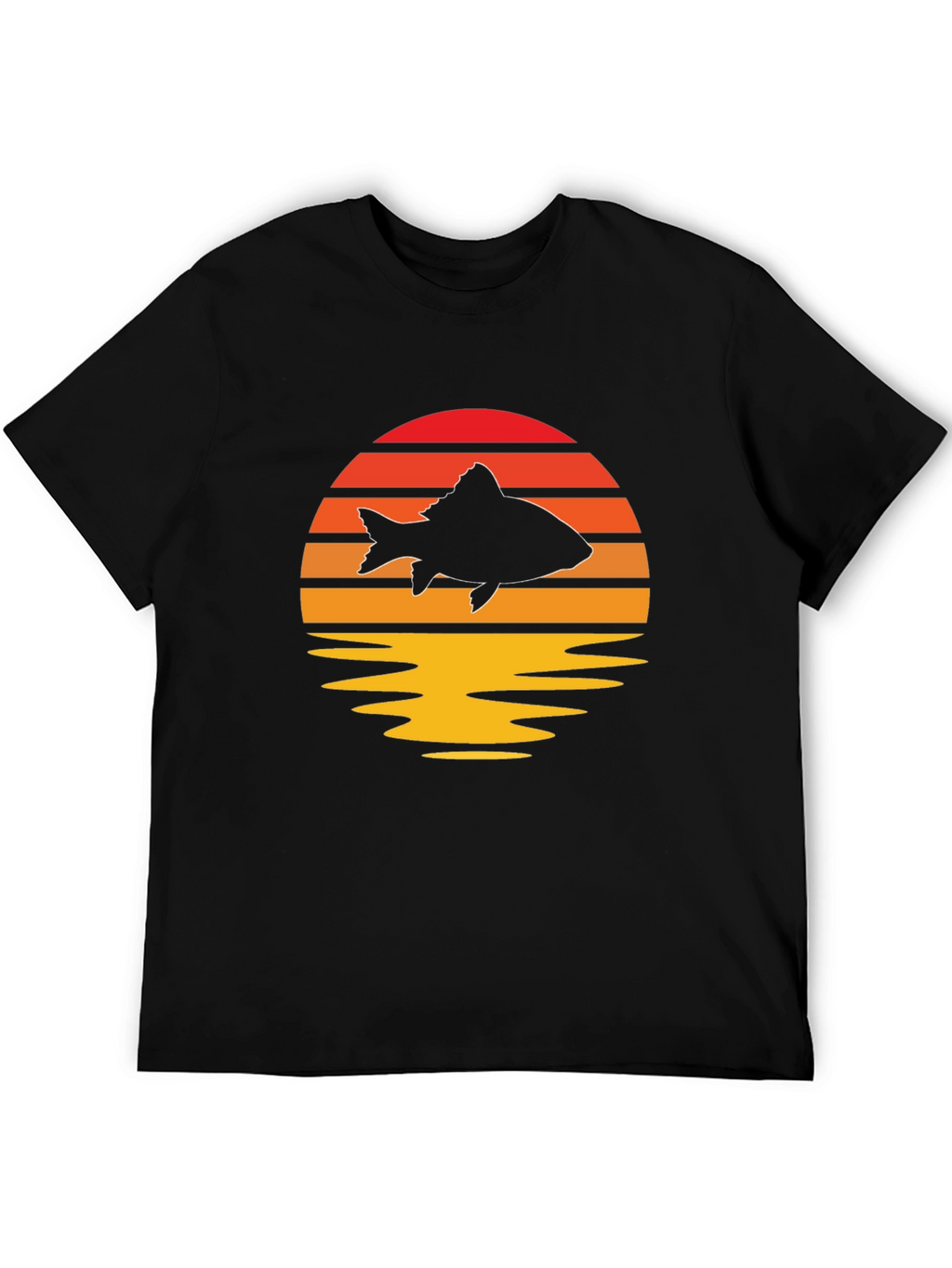 Sunset Fish Graphic Tee - Stylish & Unique
