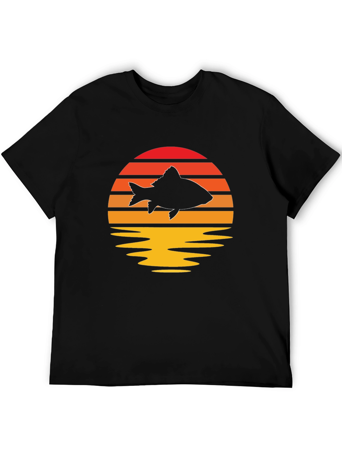 Sunset Fish Graphic Tee - Stylish & Unique