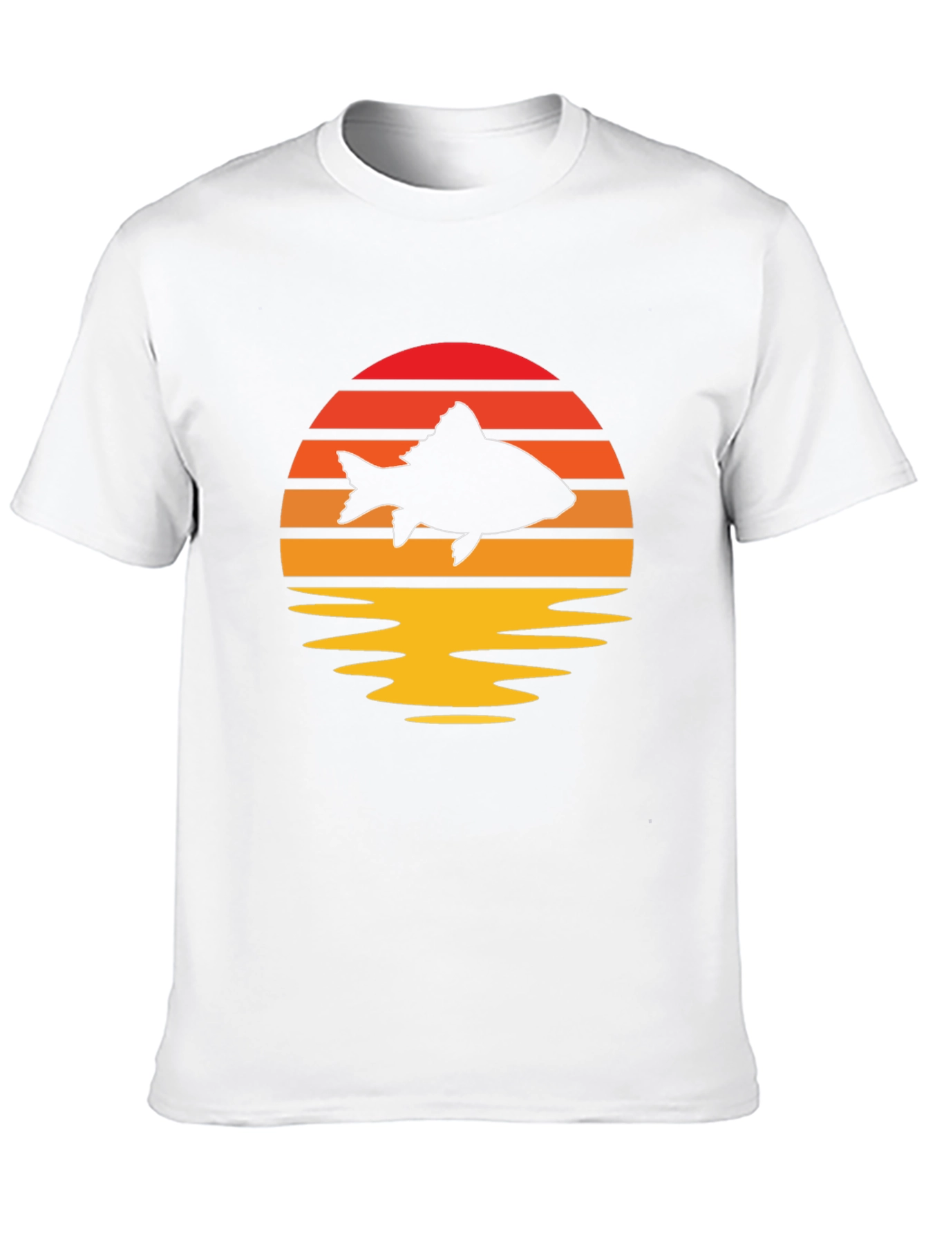 Sunset Fish Graphic Tee - Stylish & Unique