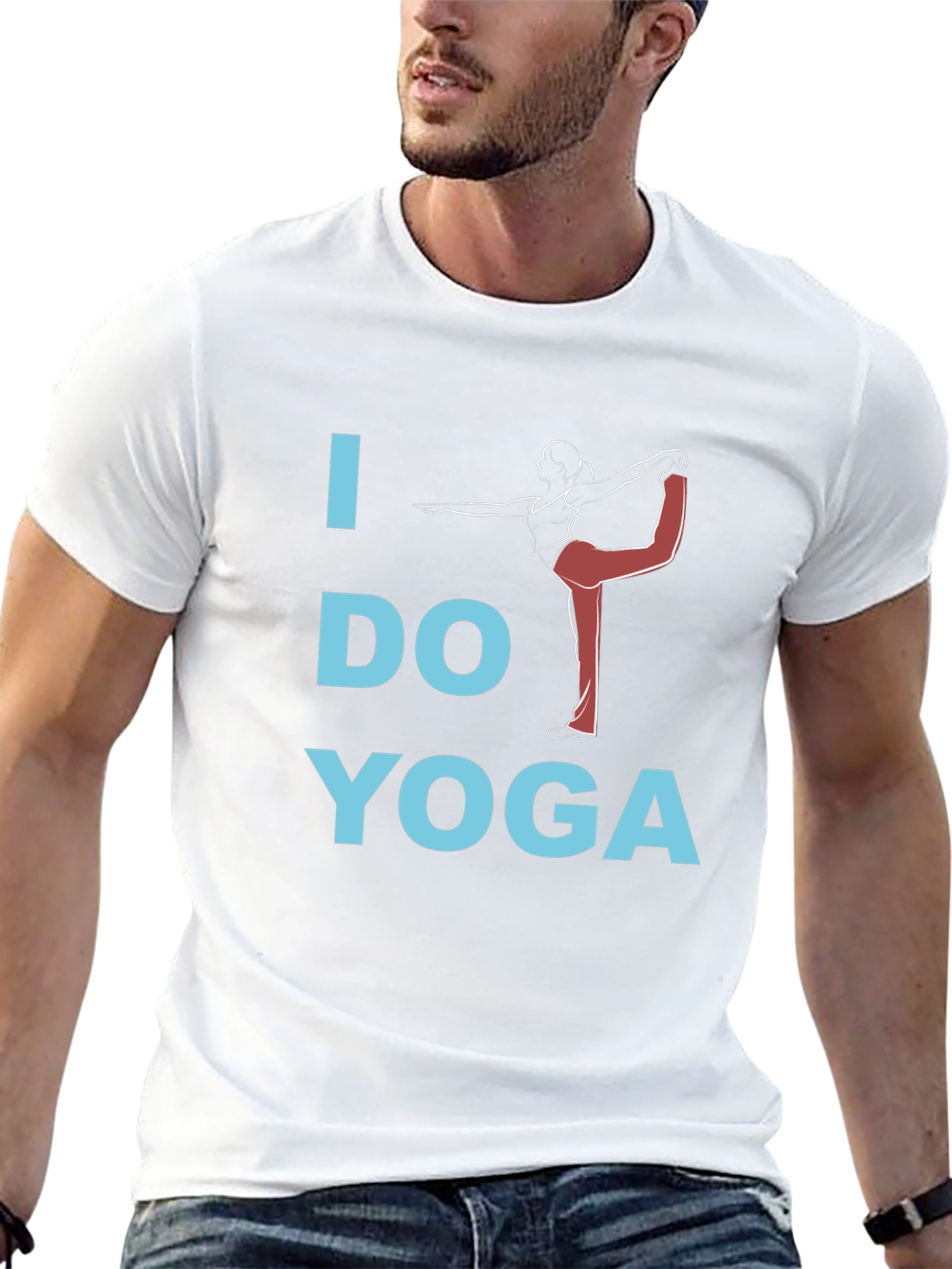 I Do Yoga Graphic Tee - Unisex Black Cotton T-Shirt