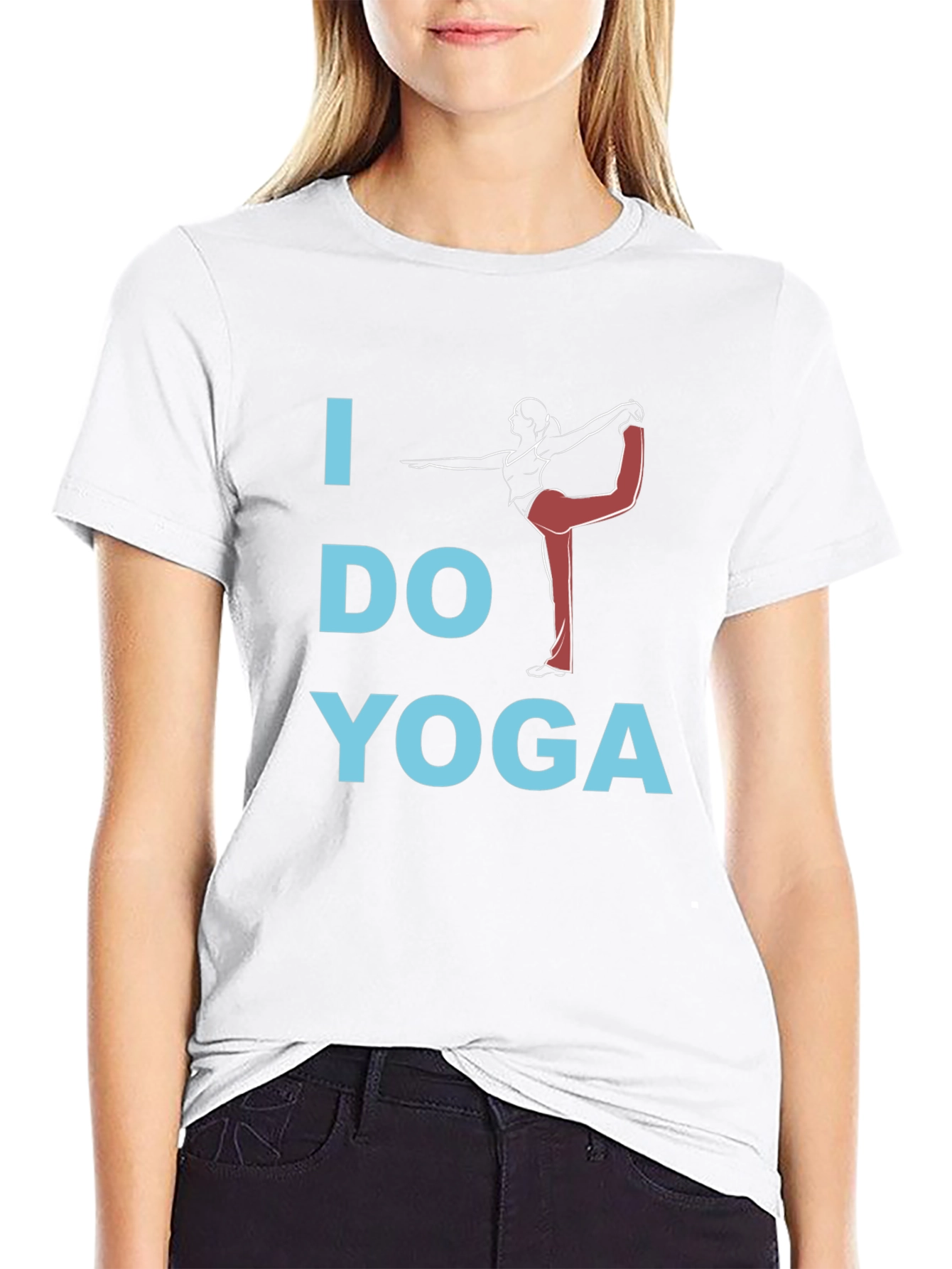 I Do Yoga Graphic Tee - Unisex Black Cotton T-Shirt