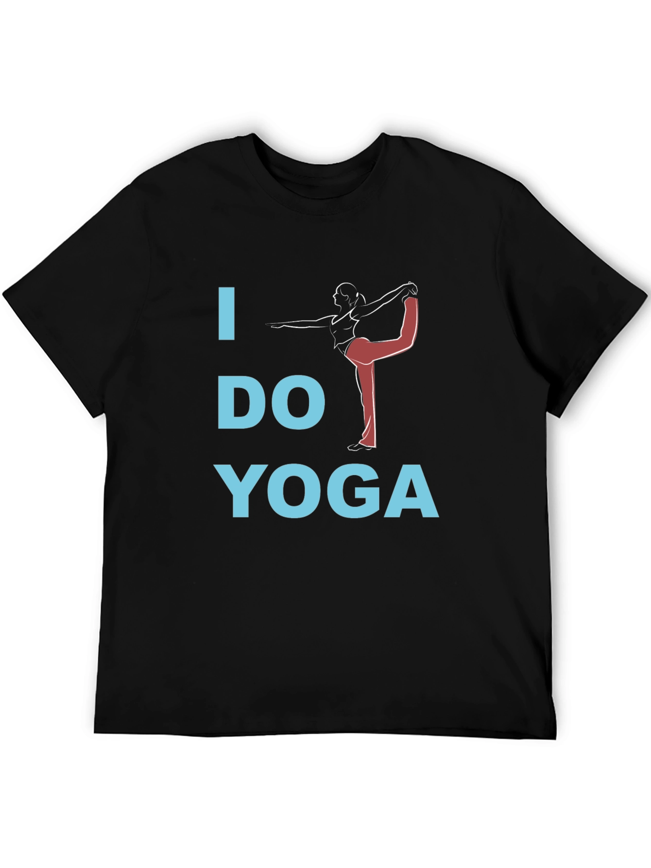 I Do Yoga Graphic Tee - Unisex Black Cotton T-Shirt