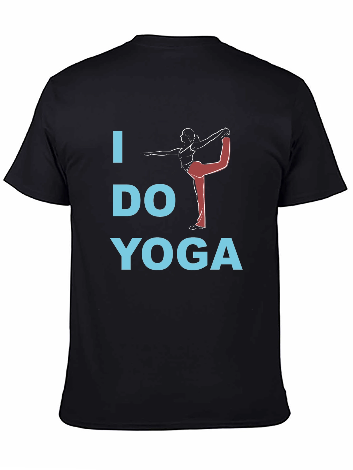 I Do Yoga Graphic Tee - Unisex Black Cotton T-Shirt