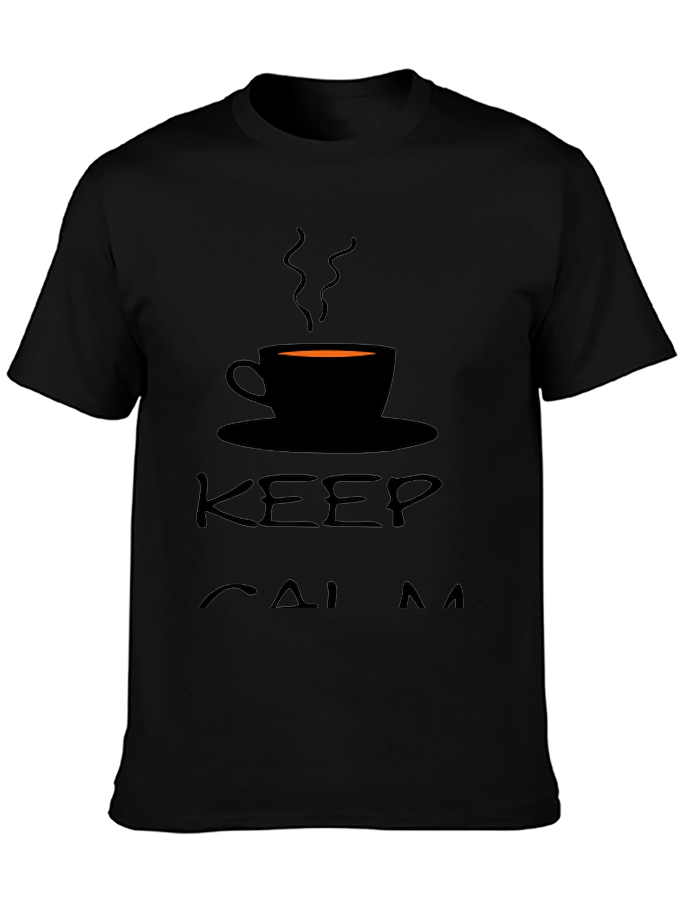Keep Calm and Drink Coffee Black T-Shirt