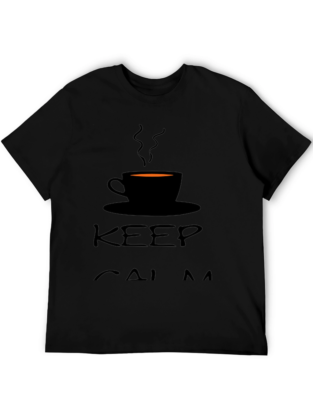 Keep Calm and Drink Coffee Black T-Shirt