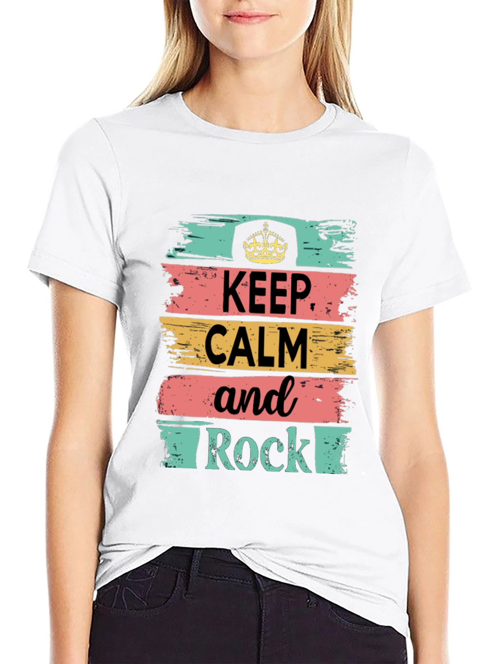 Keep Calm and Rock T-Shirt - Stylish Graphic Tee